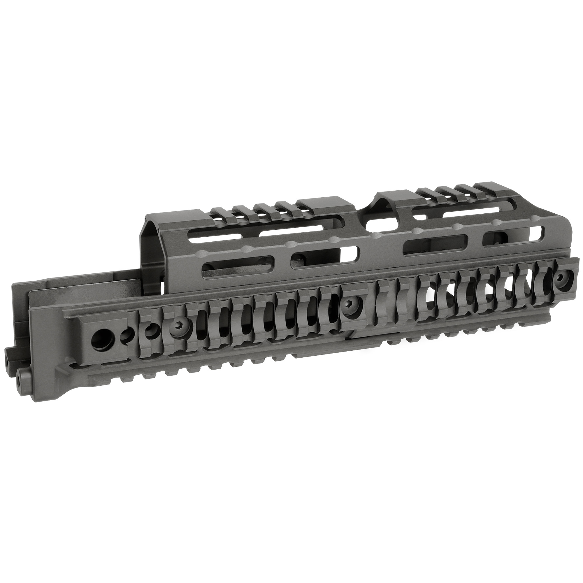 Midwest Industries AK Alpha Quad Rail Handguard 10″ – Black