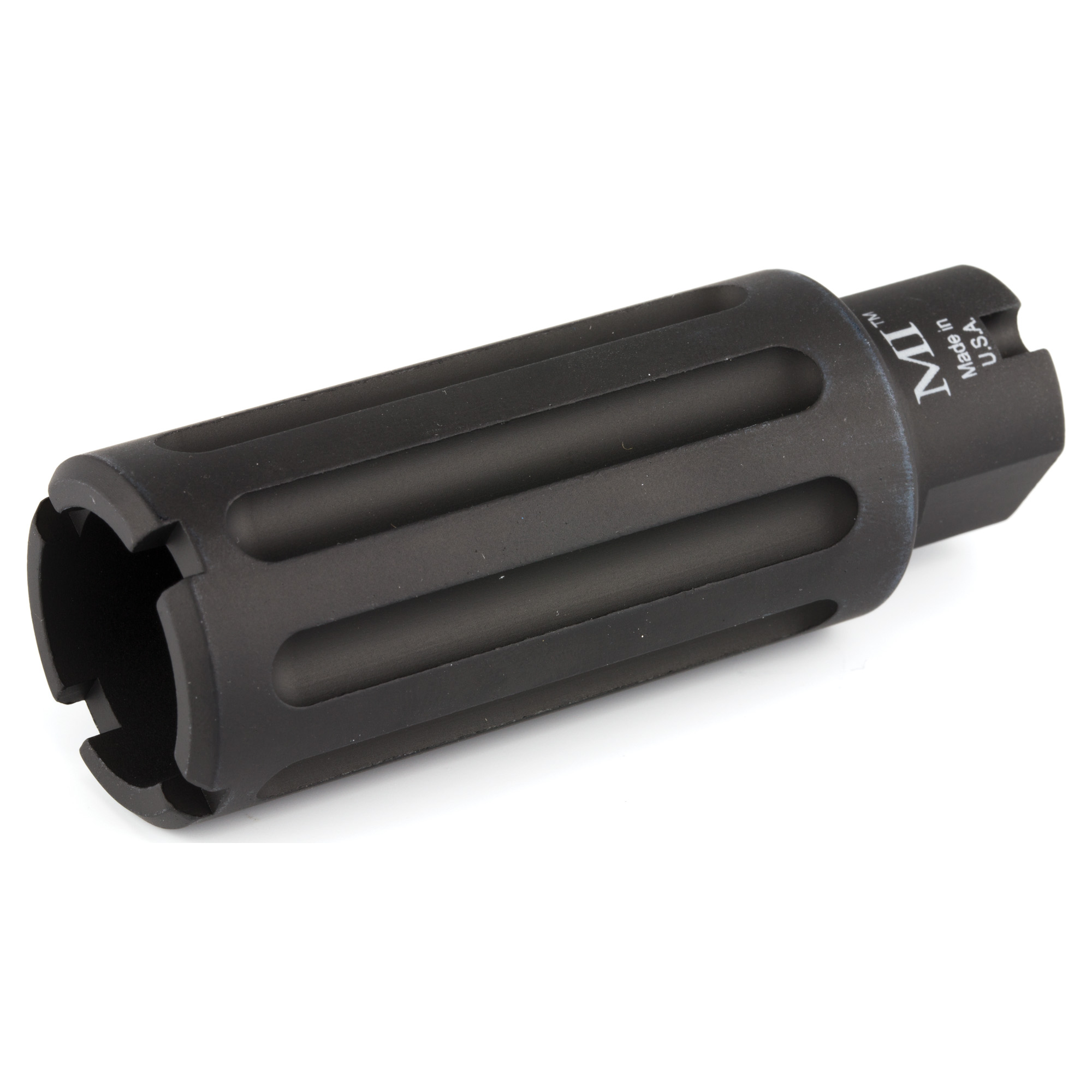 Midwest Industries M14X1 LH Blast Can 7.62×39 Blast Diverter – Black