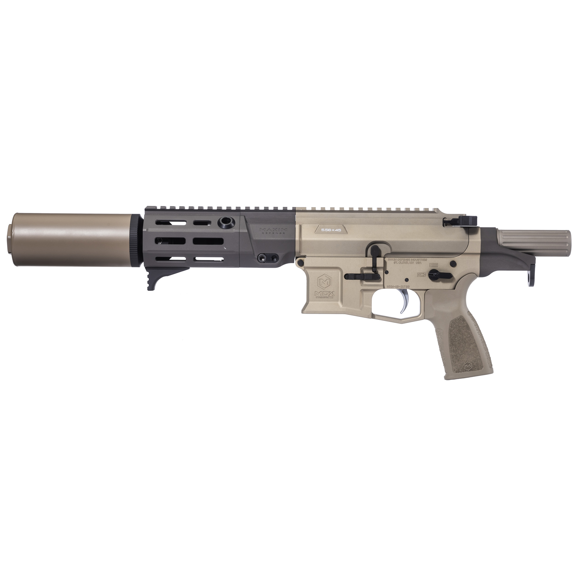 Maxim Defense PDX-SD SBR 5.5″ 300 Blackout 30rd – Flat Dark Earth