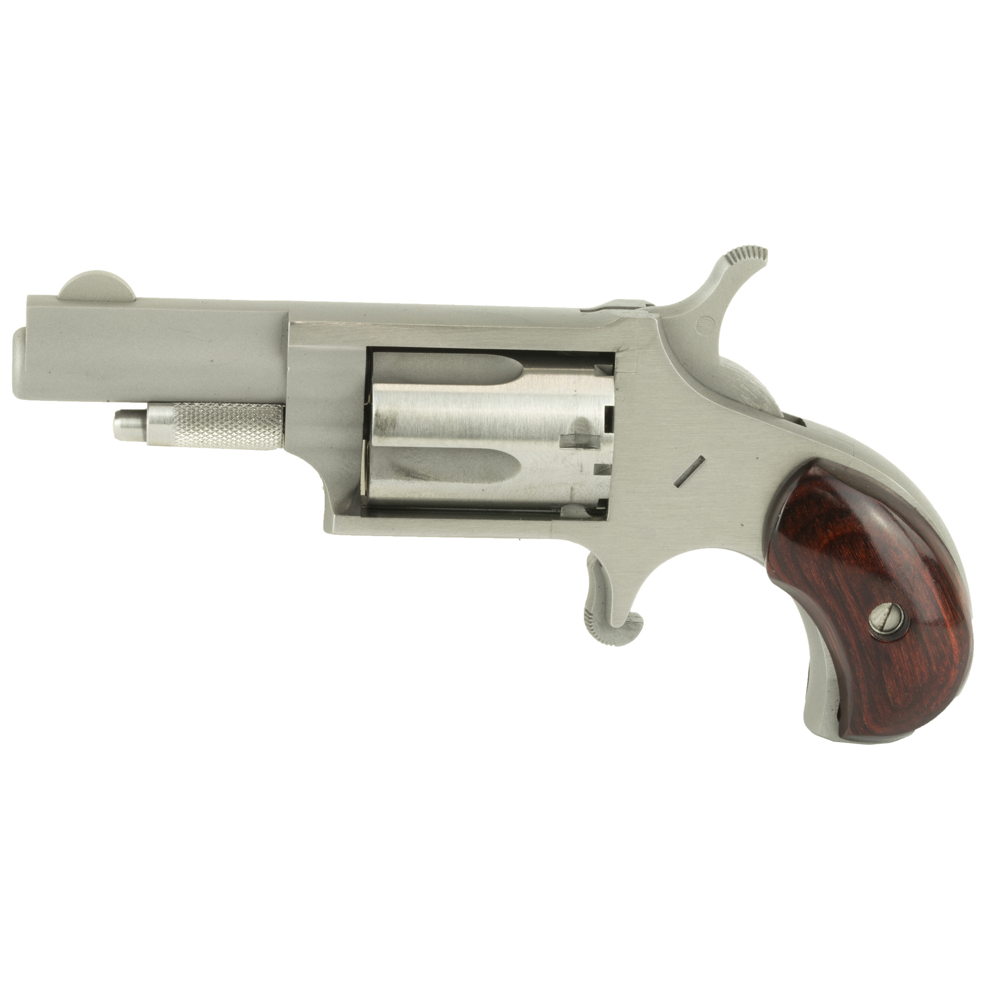 North American Arms Mini Revolver Single Action 1.625″ 22 LR 5rd Fixed Sights – Silver