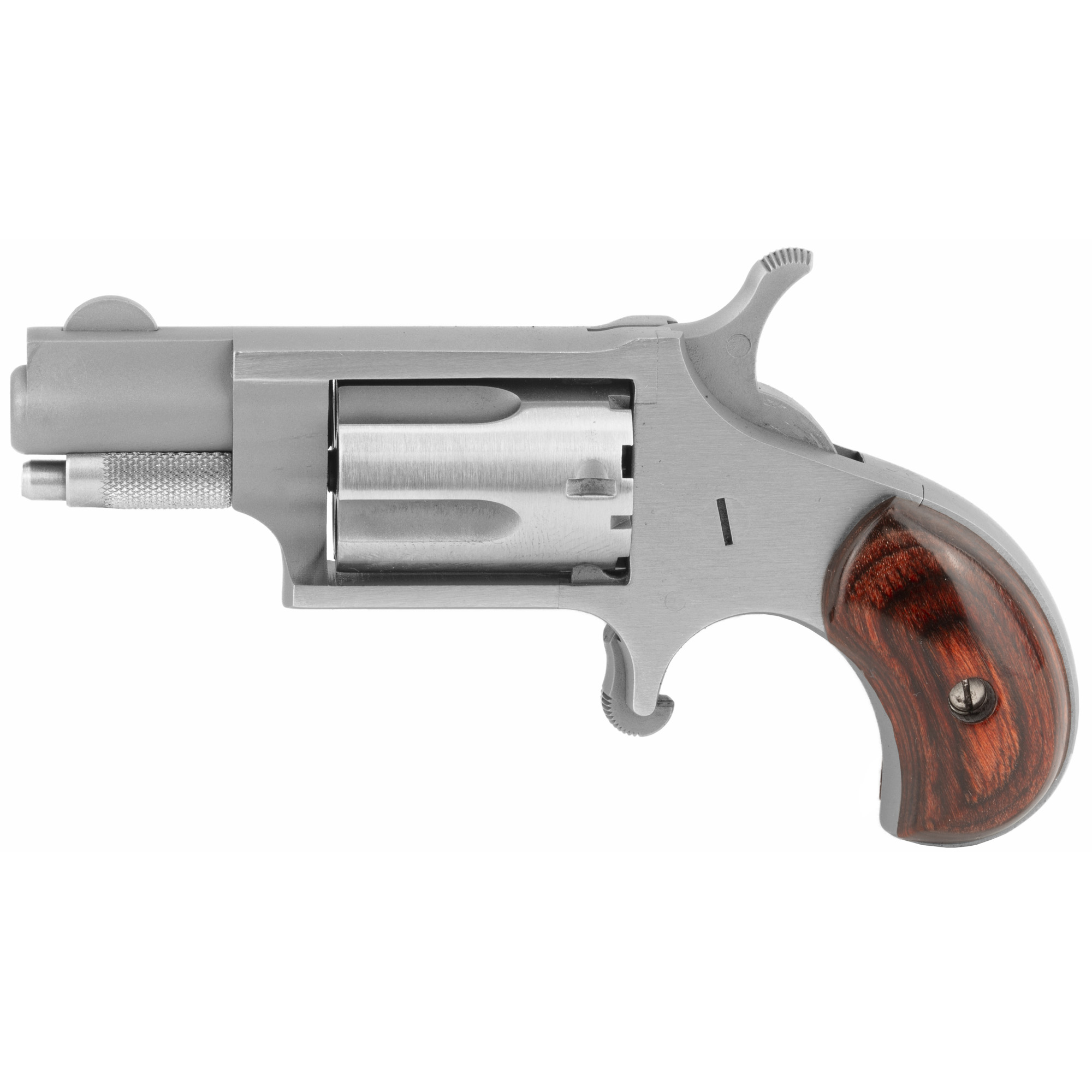 North American Arms Mini Revolver Single Action 1.125″ 22 LR 5rd Fixed Sights – Silver