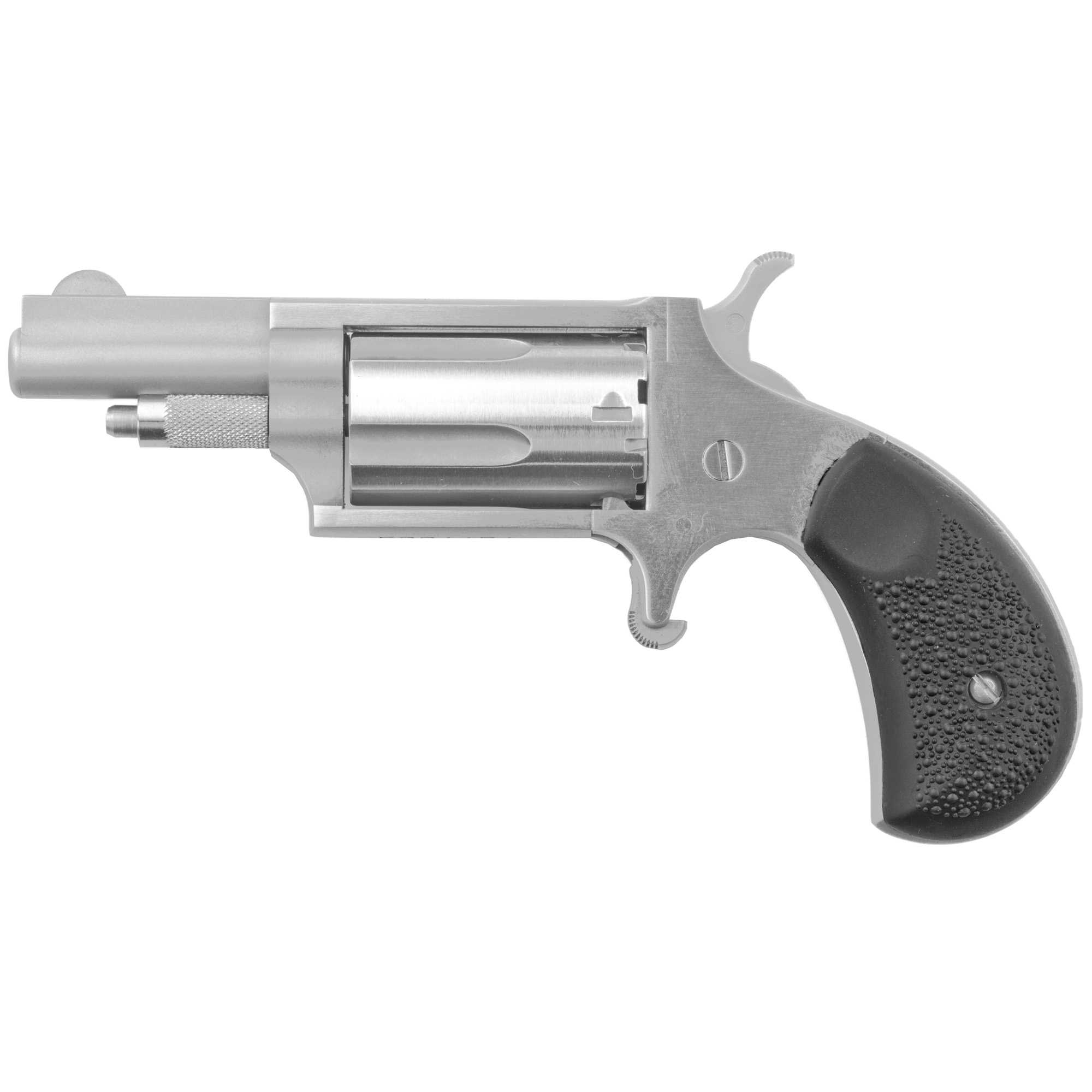 North American Arms Mini Revolver Single Action 1.625″ 22 LR 22 WMR 5rd Fixed Sights – Silver