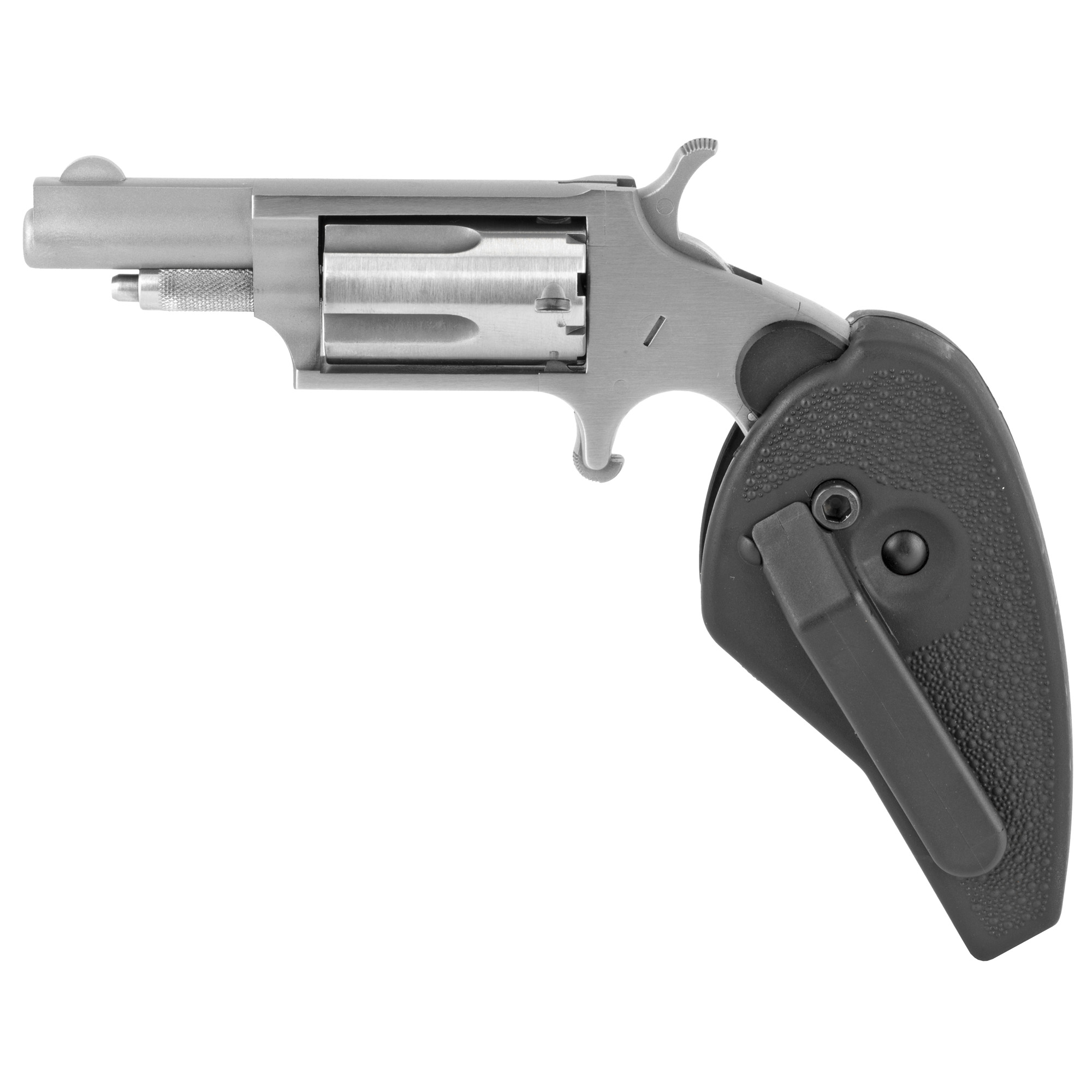 North American Arms Mini Revolver Single Action 1.625″ 22 WMR 5rd Fixed Sights – Silver