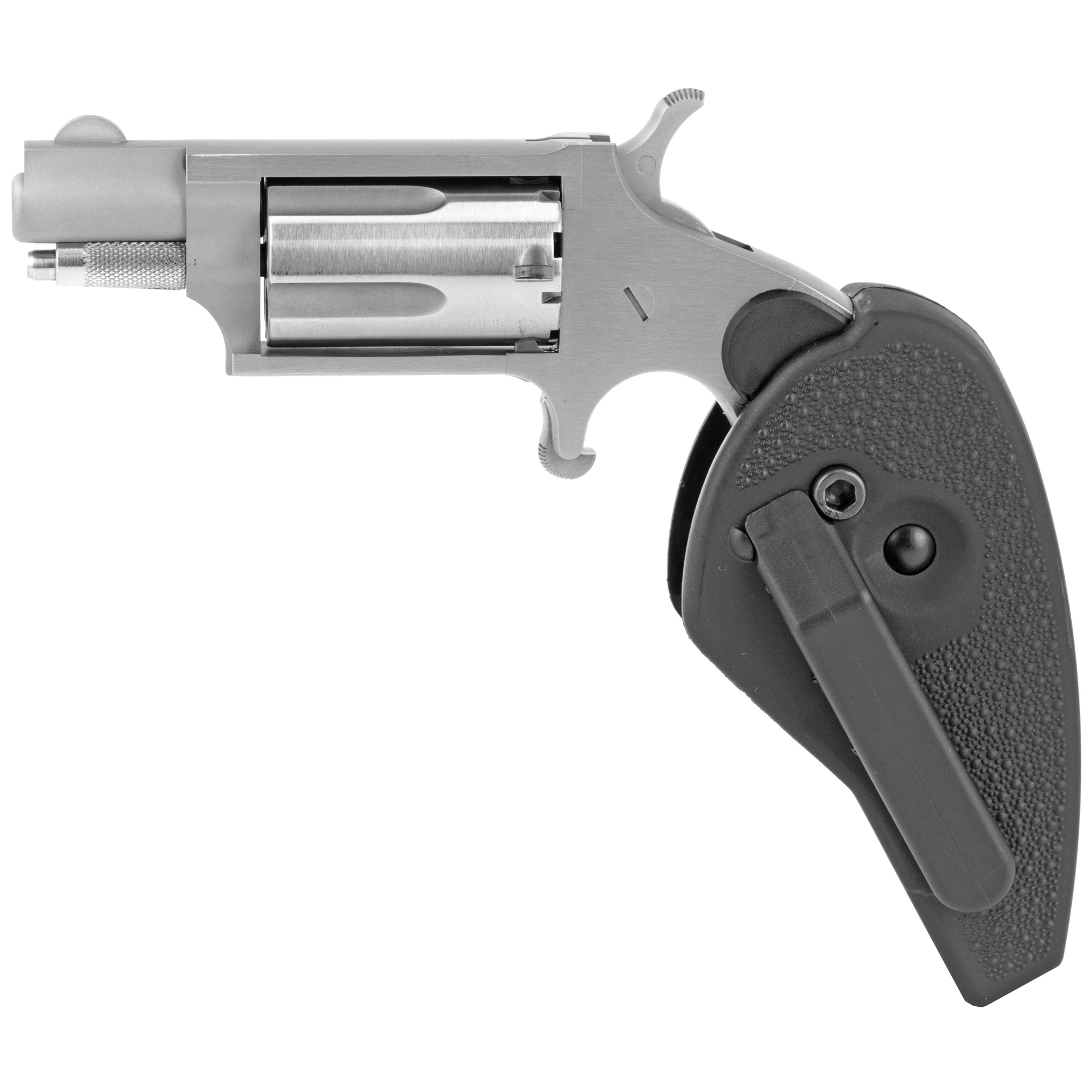 North American Arms Mini Revolver Single Action 1.125″ 22 WMR 5rd Fixed Sights – Silver