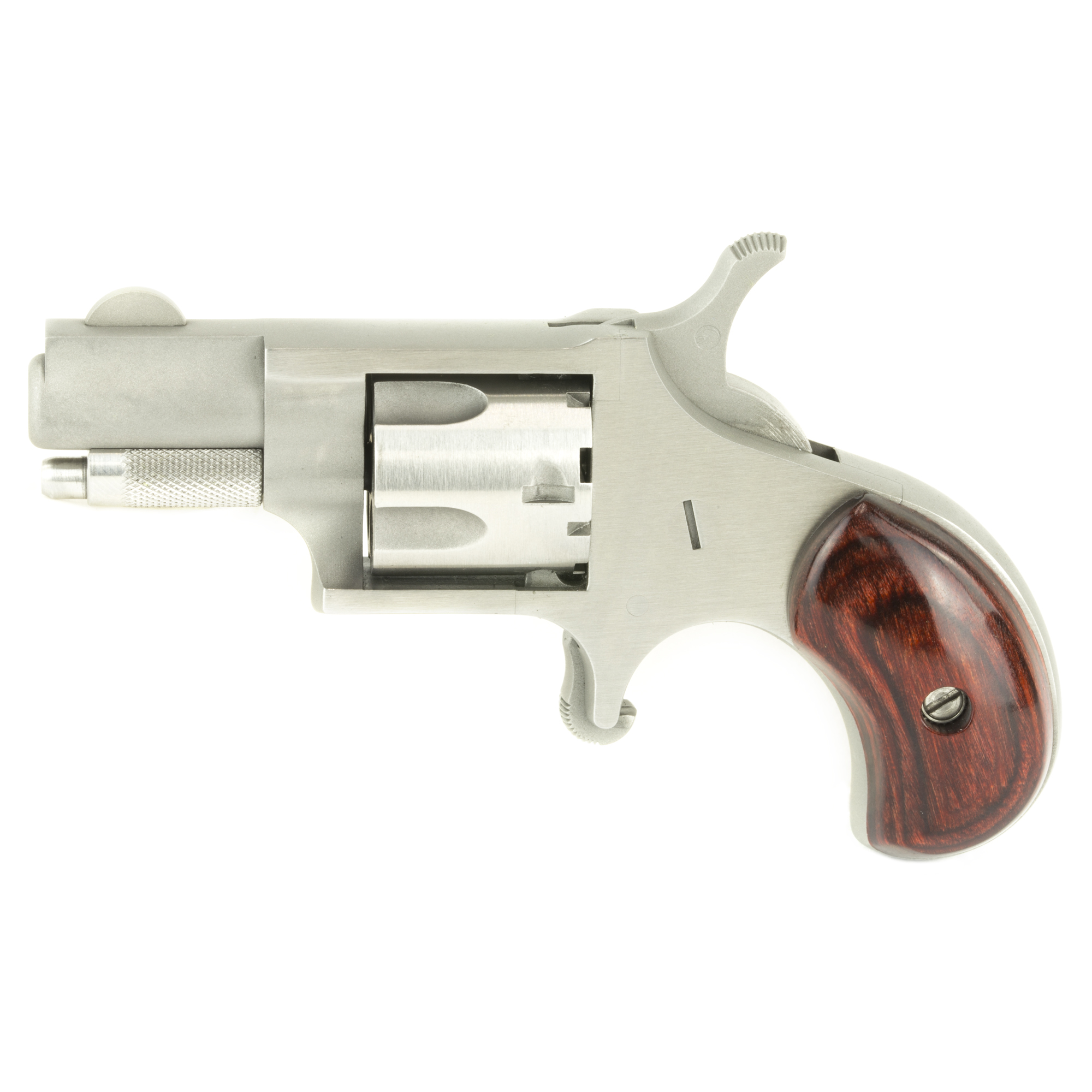 North American Arms Mini Revolver Single Action 1.125″ 22 Short 5rd Fixed Sights – Silver