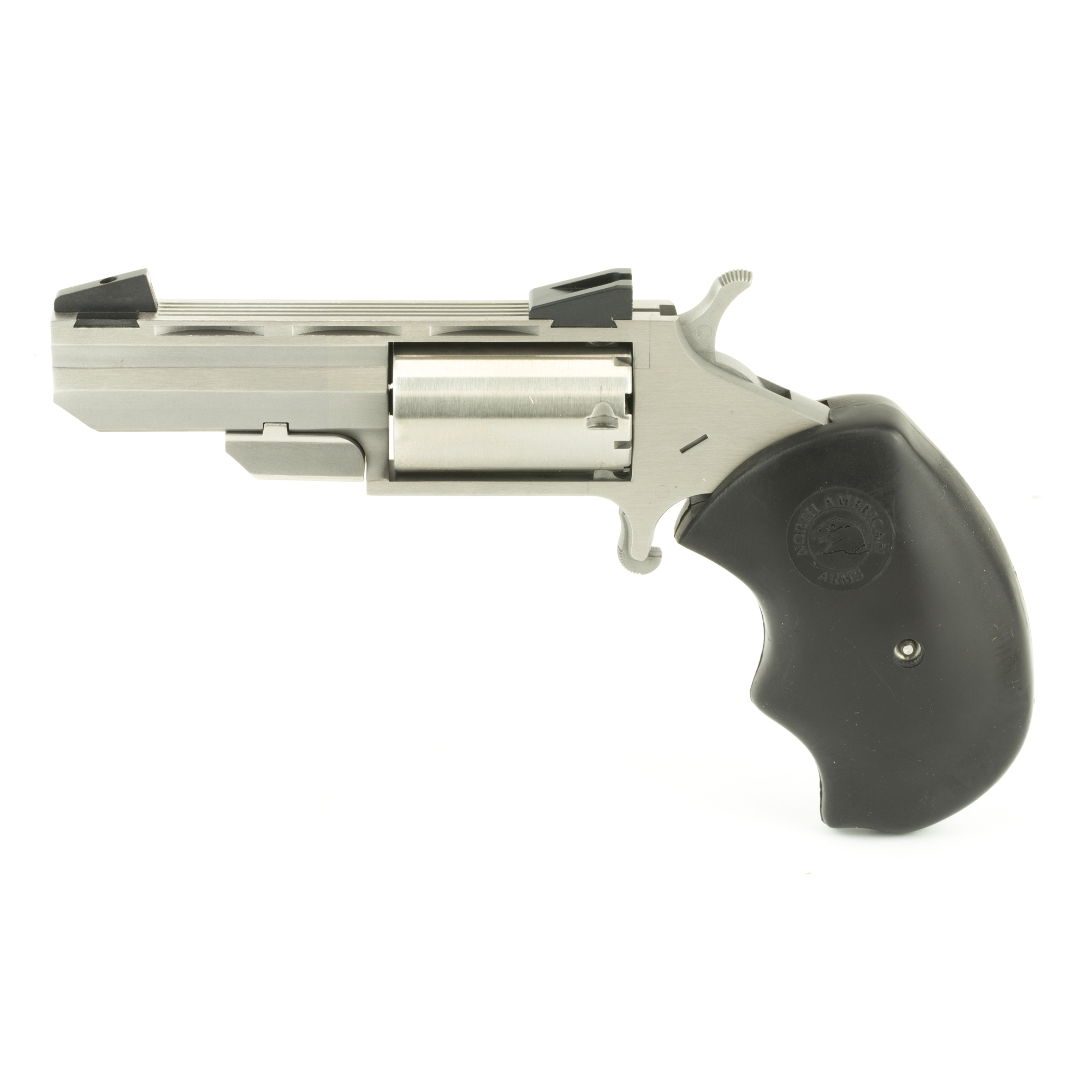 North American Arms Black Widow Single Action 2″ 22 LR 5rd Fixed Sights – Silver