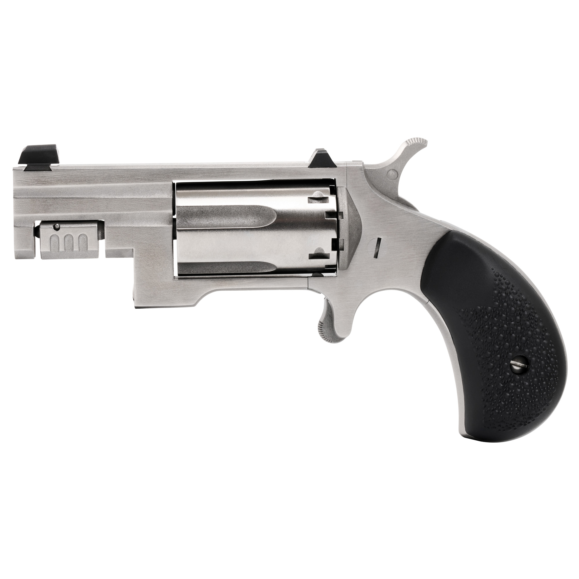 North American Arms Sentinel Single Action 1.625″ 22 LR 22 WMR 5rd XS White Dot – Silver