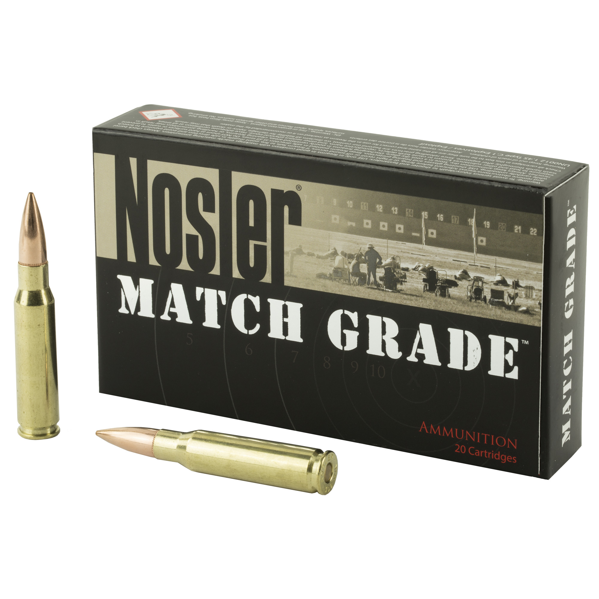 Nosler Match 308 Winchester 168gr Custom Competition – 20rd