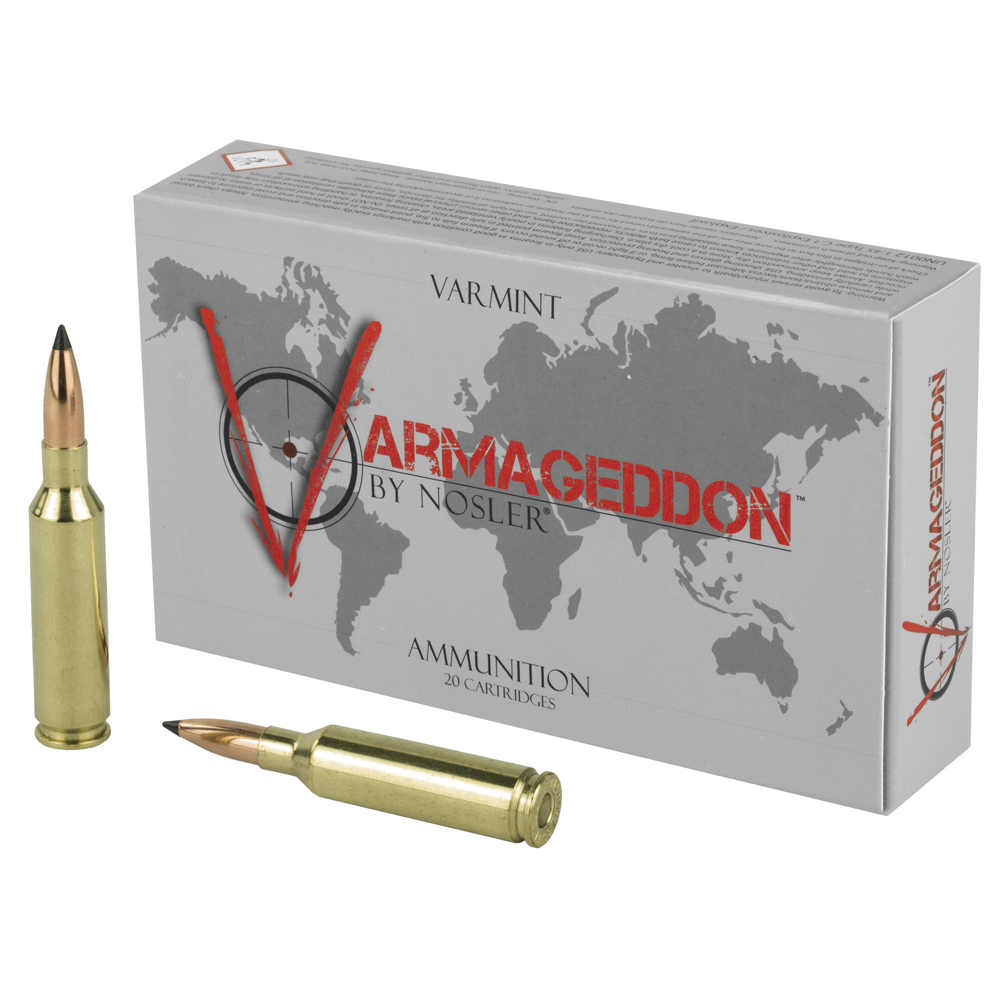 Nosler Varmageddon 6MM Creedmoor 70gr Flat Base Tipped – 20rd