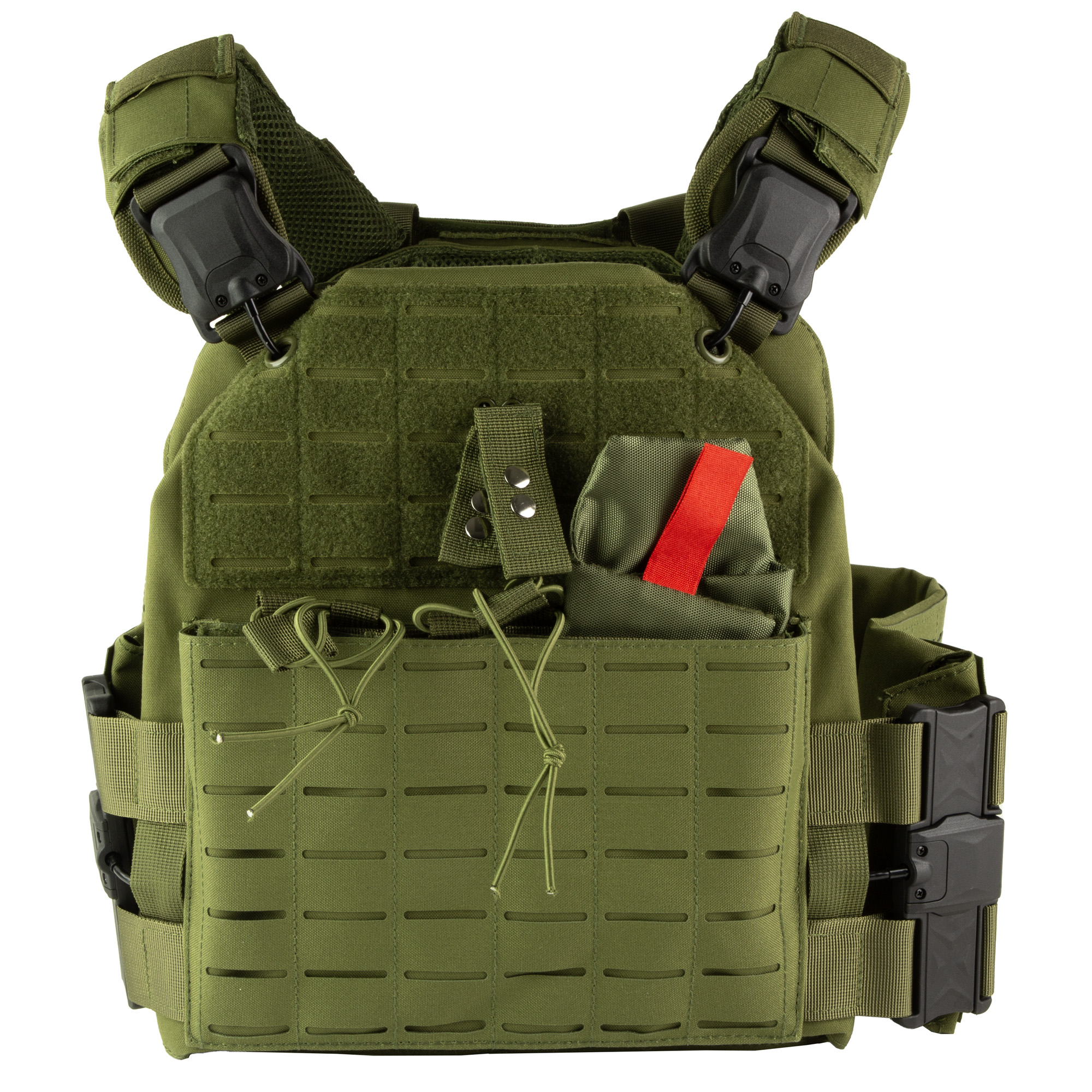 NcSTAR Quick Release Laser Cut Plate Carrier Body Armor Carrier – Green