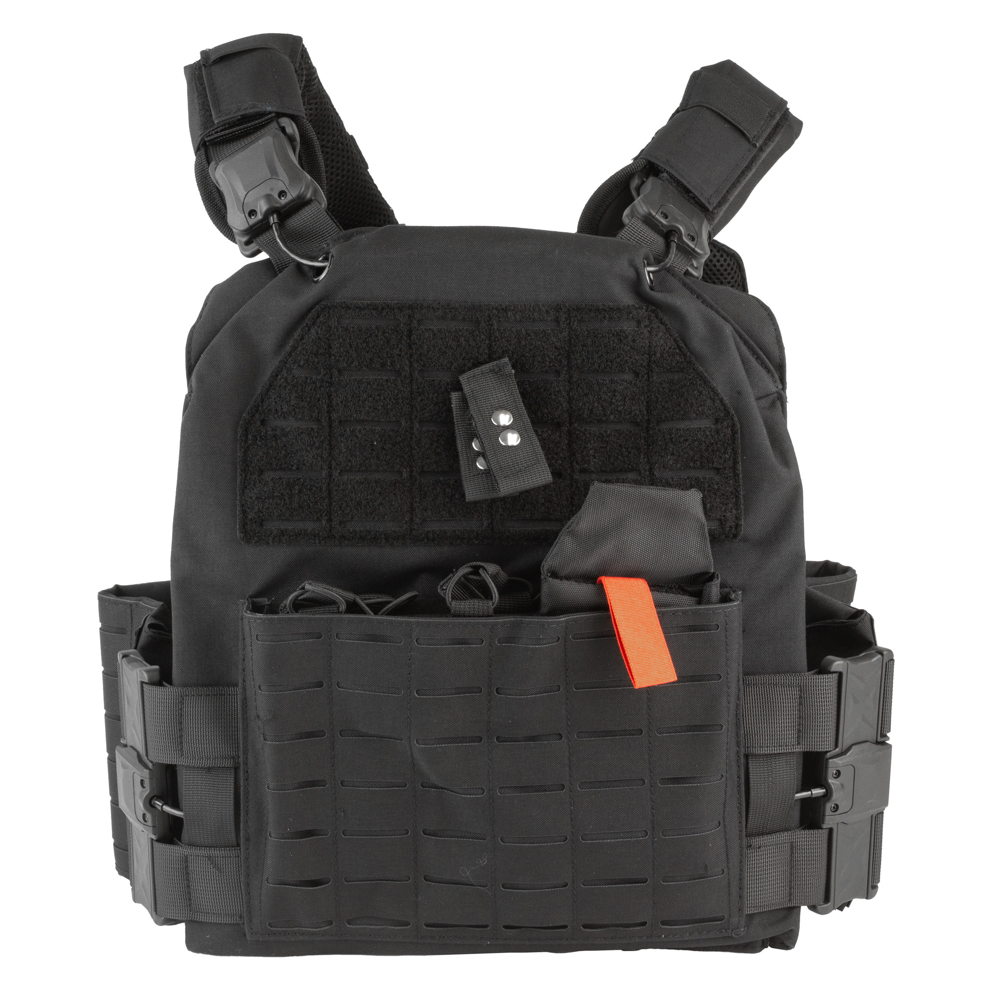 NcSTAR Quick Release Laser Cut Plate Carrier Body Armor Carrier – Black