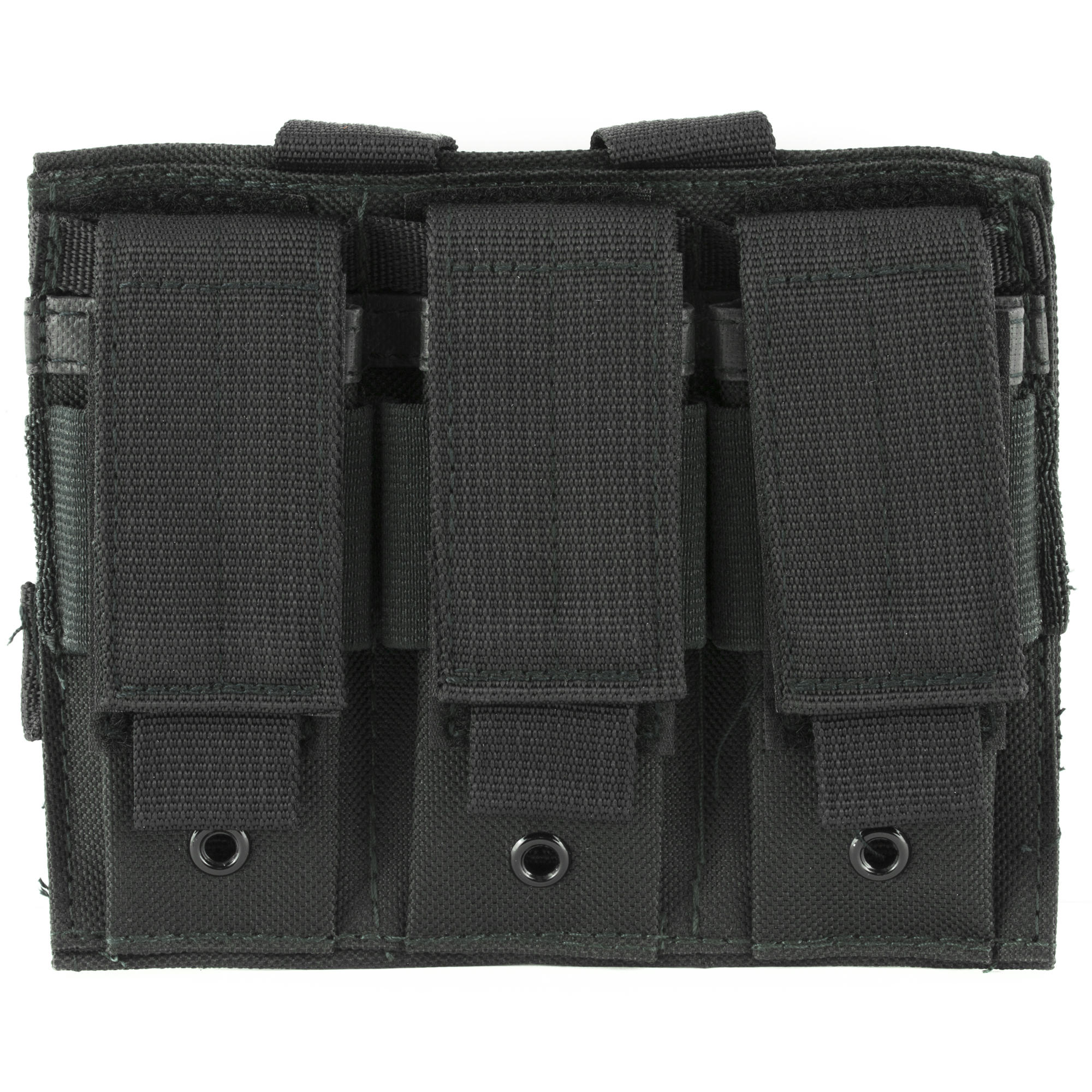 NcSTAR Triple Pistol Magazine Pouch Nylon Triple Pouch – Black