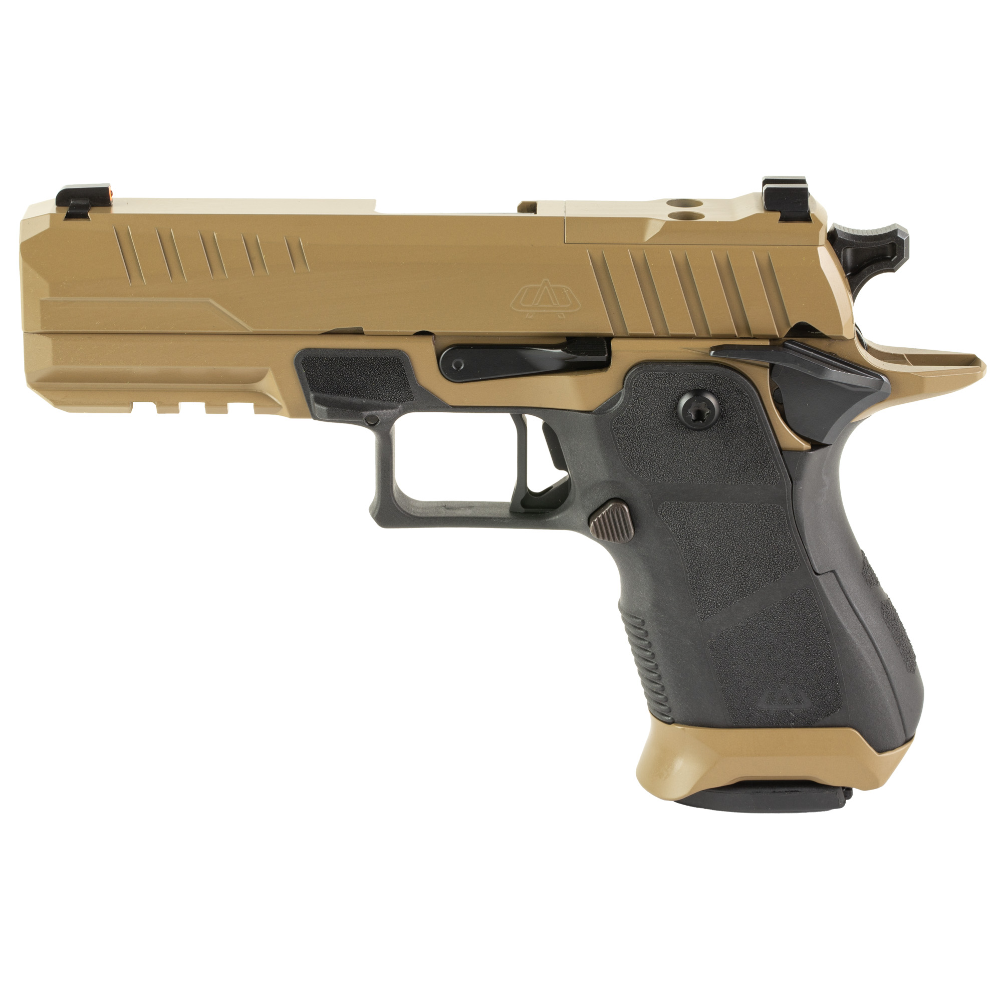 OA Defense 2311 Single Action Only 4.25″ 9mm 15rd Night Sights – Desert Tan