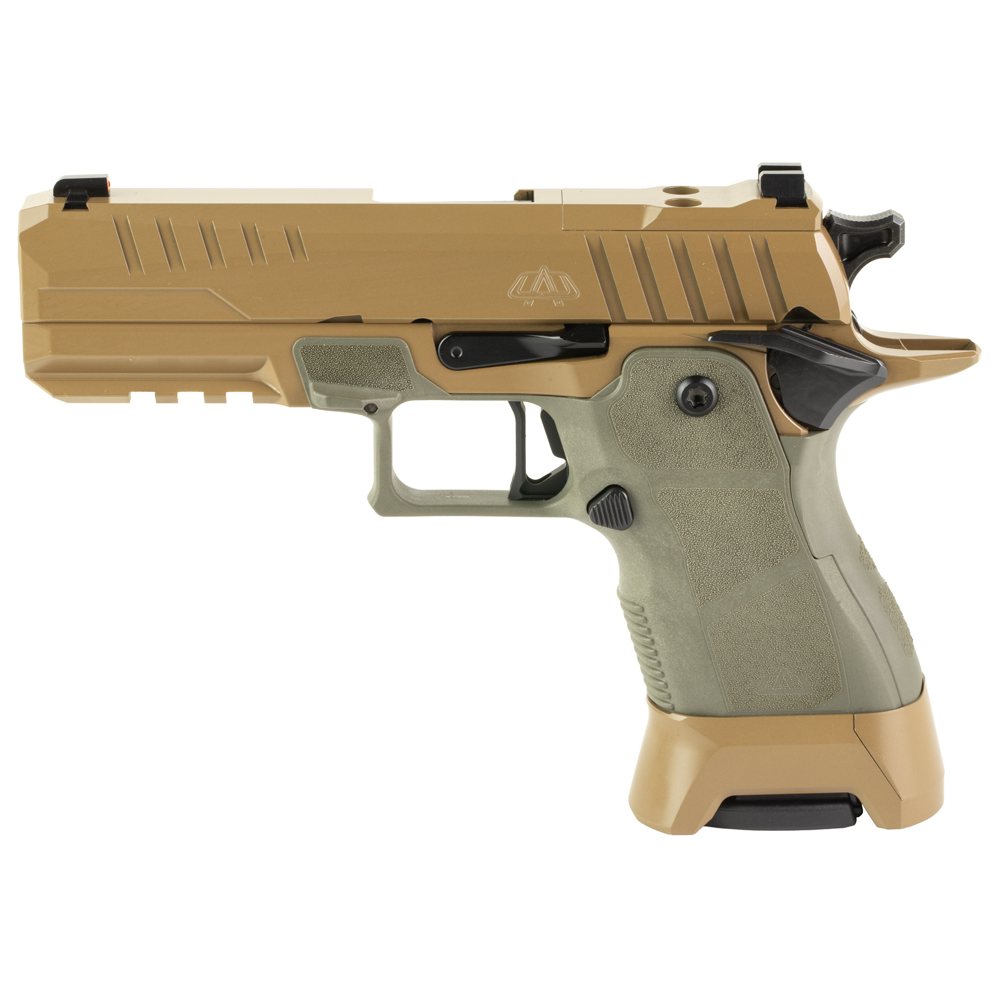 OA Defense 2311 Single Action Only 4.25″ 9mm 17rd Night Sights – Desert Tan