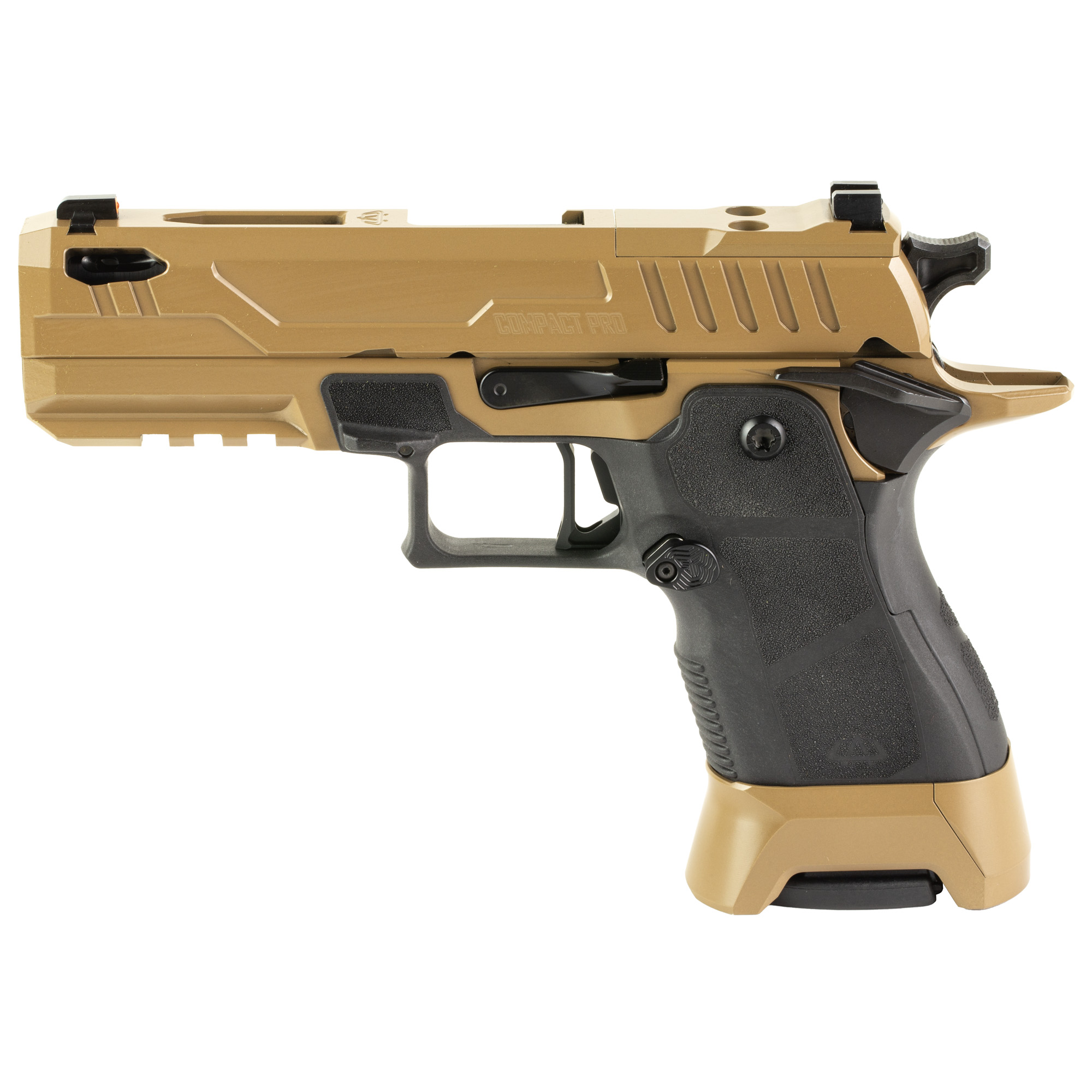 OA Defense 2311 Pro Single Action Only 4.25″ 9mm 17rd Night Sights – Desert Tan