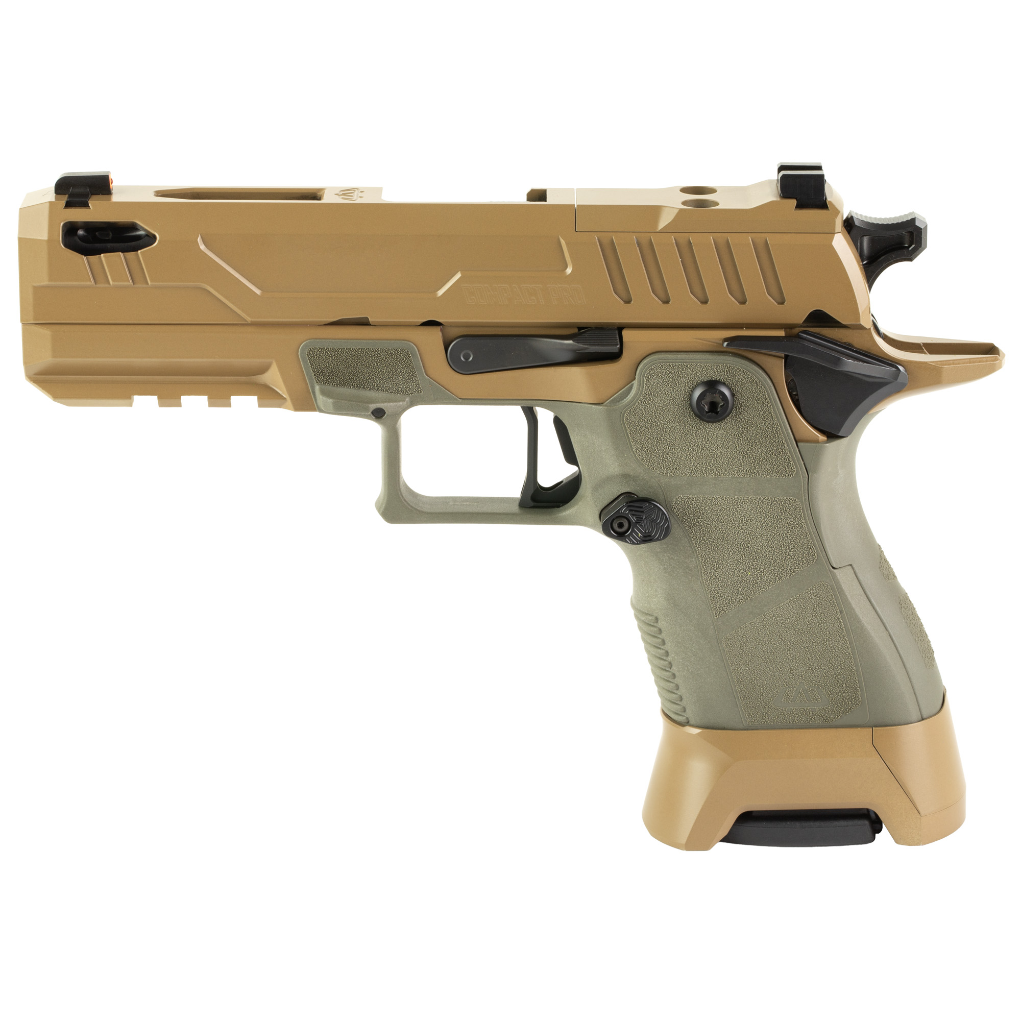 OA Defense 2311 Pro Single Action Only 4.25″ 9mm 17rd Night Sights – Desert Tan