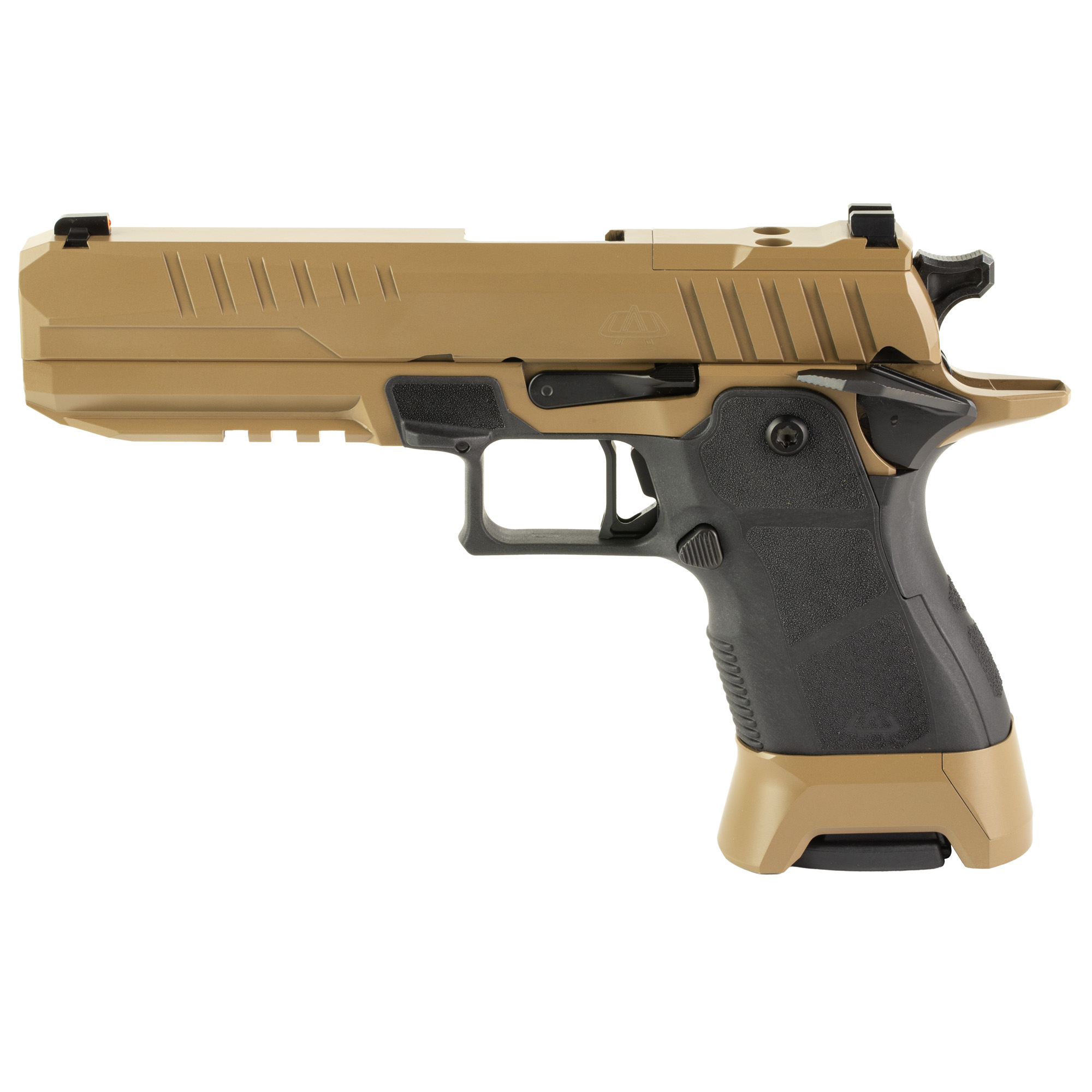 OA Defense 2311 Single Action Only 5″ 9mm 17rd Night Sights – Desert Tan