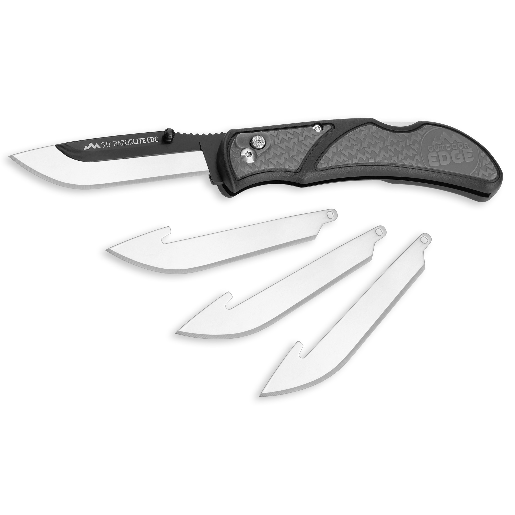 Outdoor Edge Razor EDC Lite 420J2 Knife 6.8″ – Black, Gray