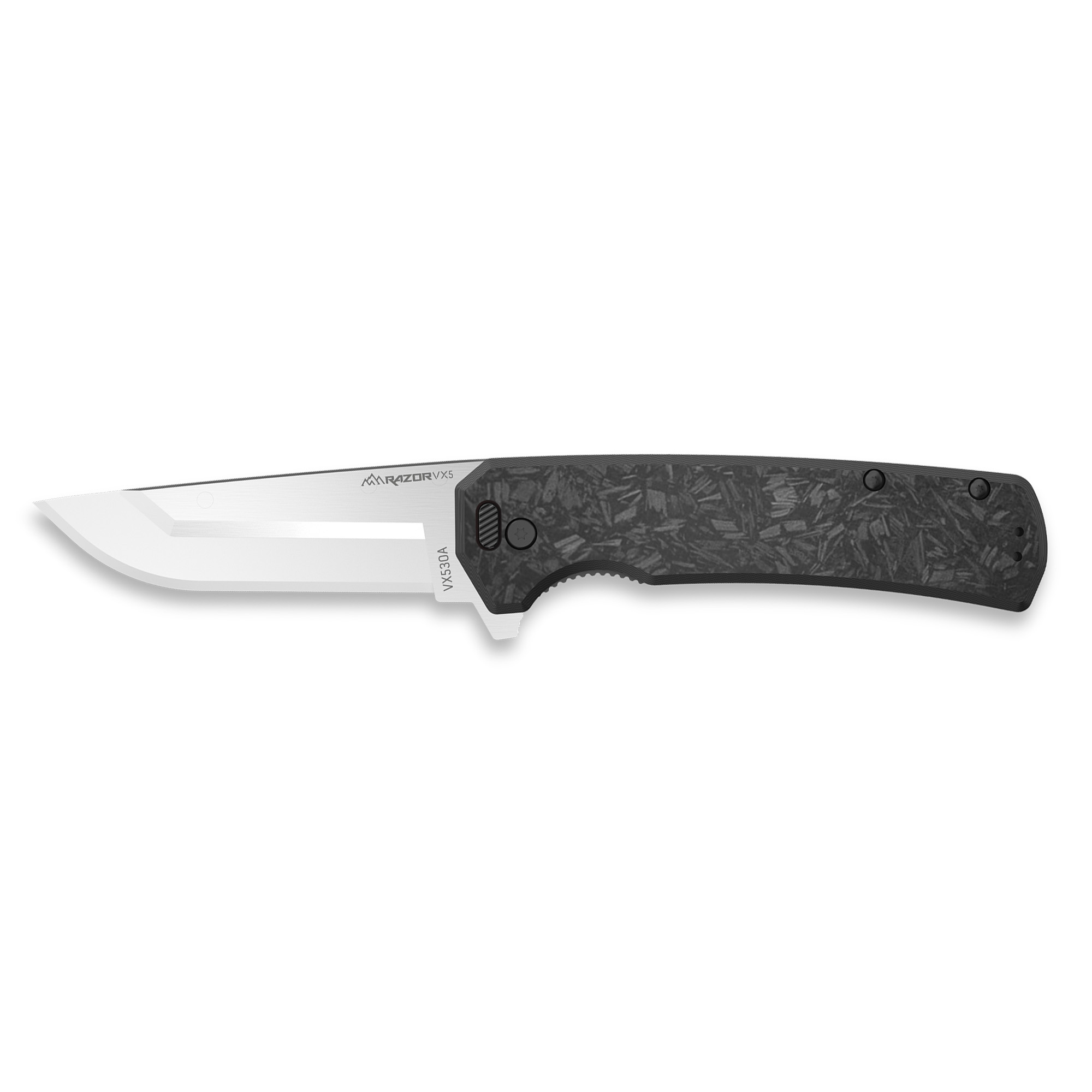 Outdoor Edge Razor VX5 420J2 Knife 3″ – Black, Gray, Silver