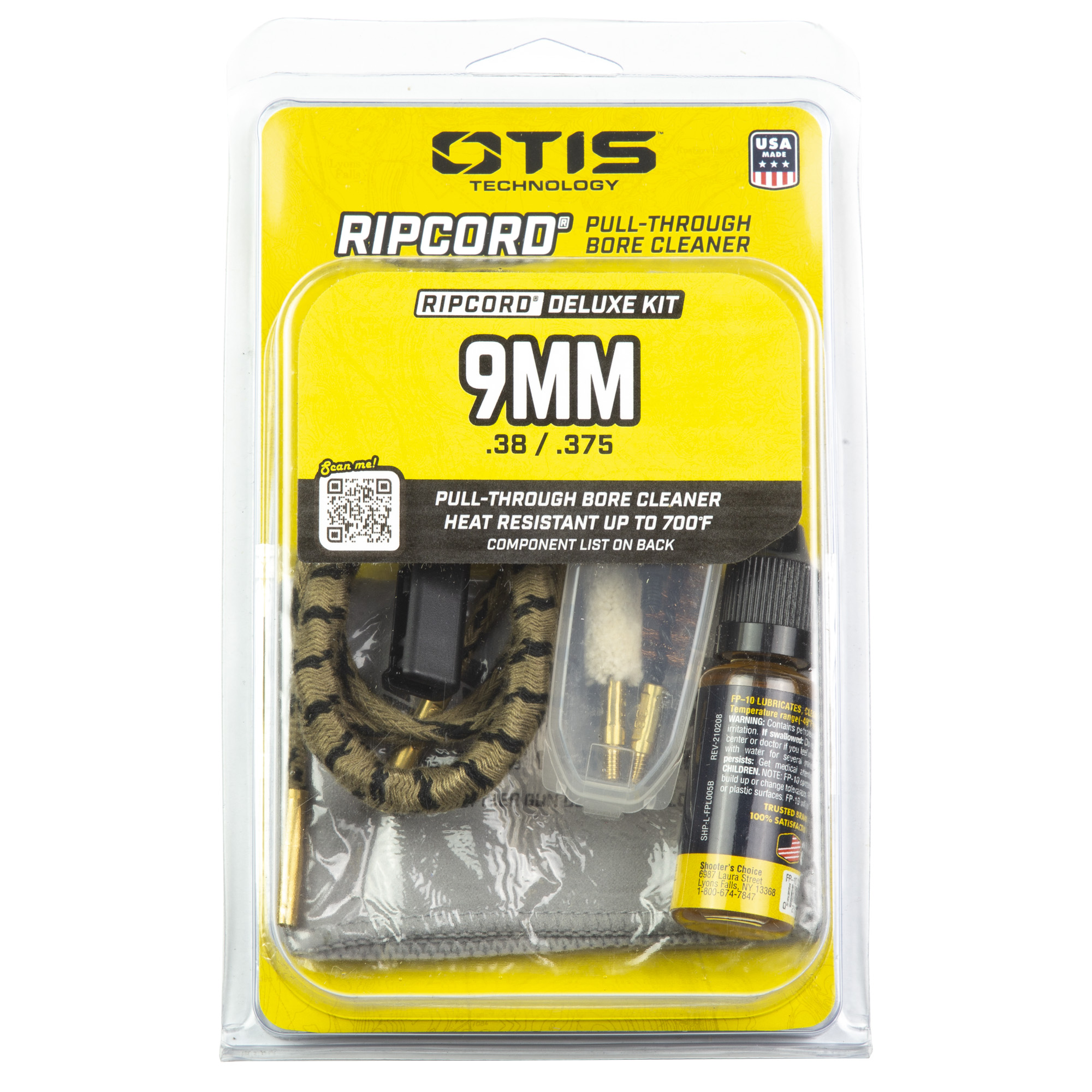 Otis 38 Caliber/9mm Ripcord Deluxe Cleaning Kit