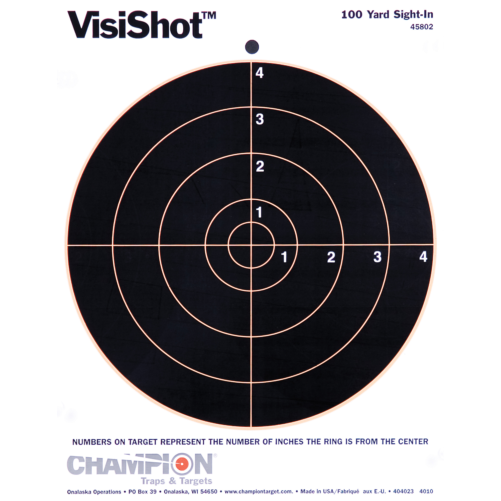 Champion Traps & Targets VisiShot 8.5″x11″ – 10/Pack