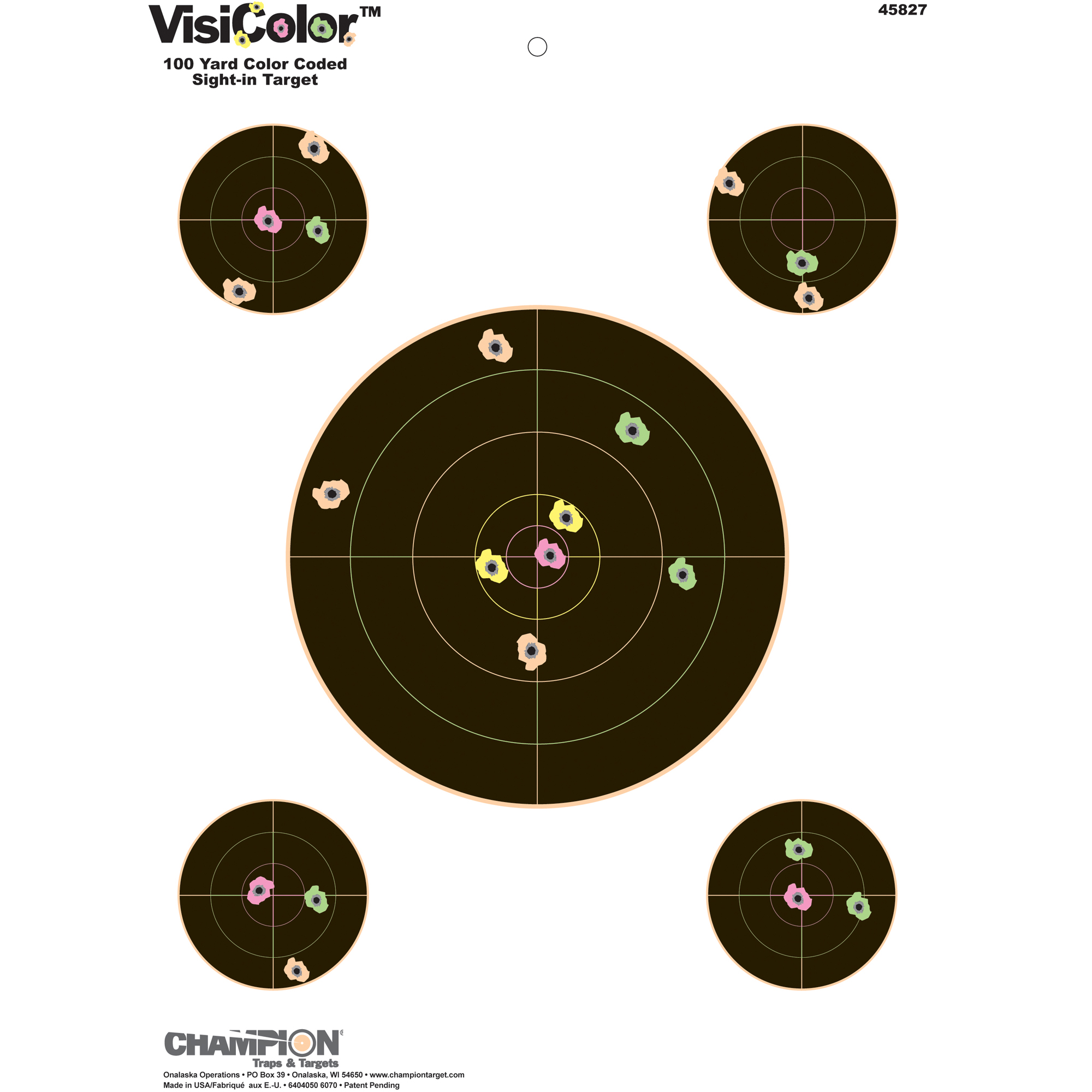 Champion Traps & Targets VisiColor 8″ – 10/Pack