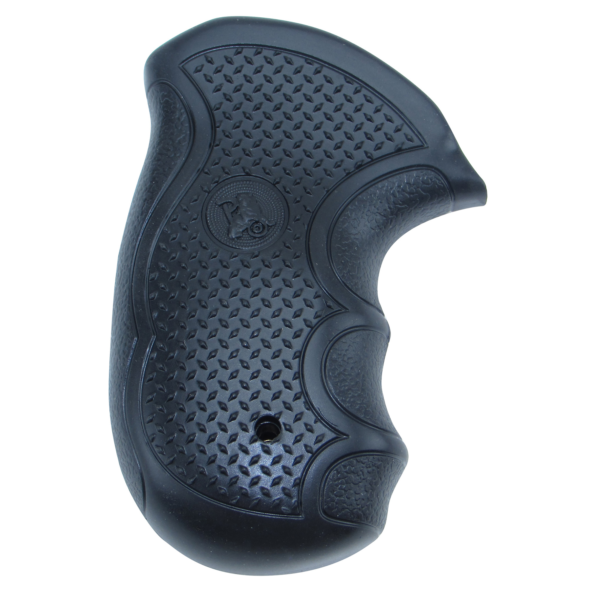 Pachmayr S&W J Frame Round Butt Diamond Pro Grip – Black