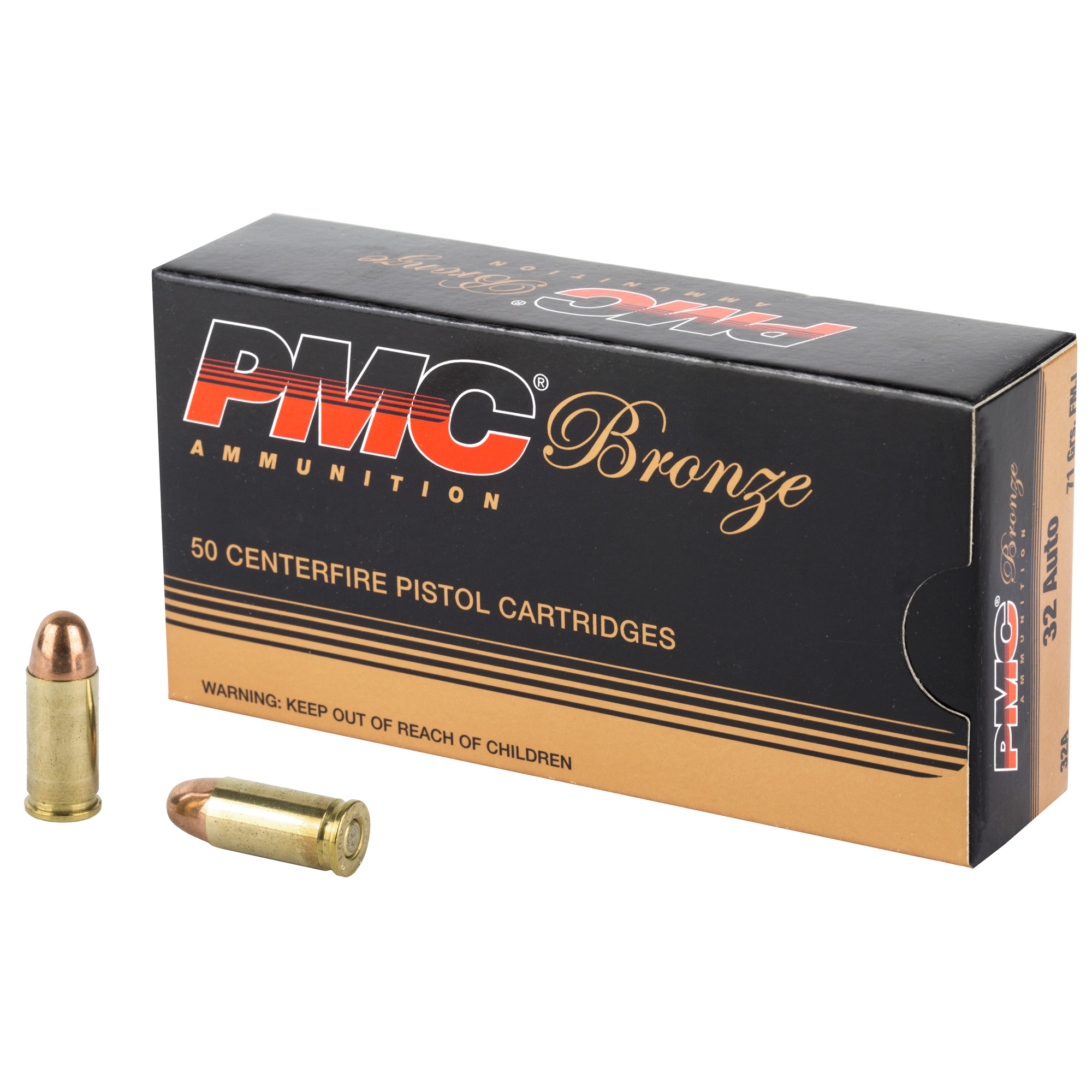 PMC Bronze 32 ACP 71gr Full Metal Jacket – 50rd