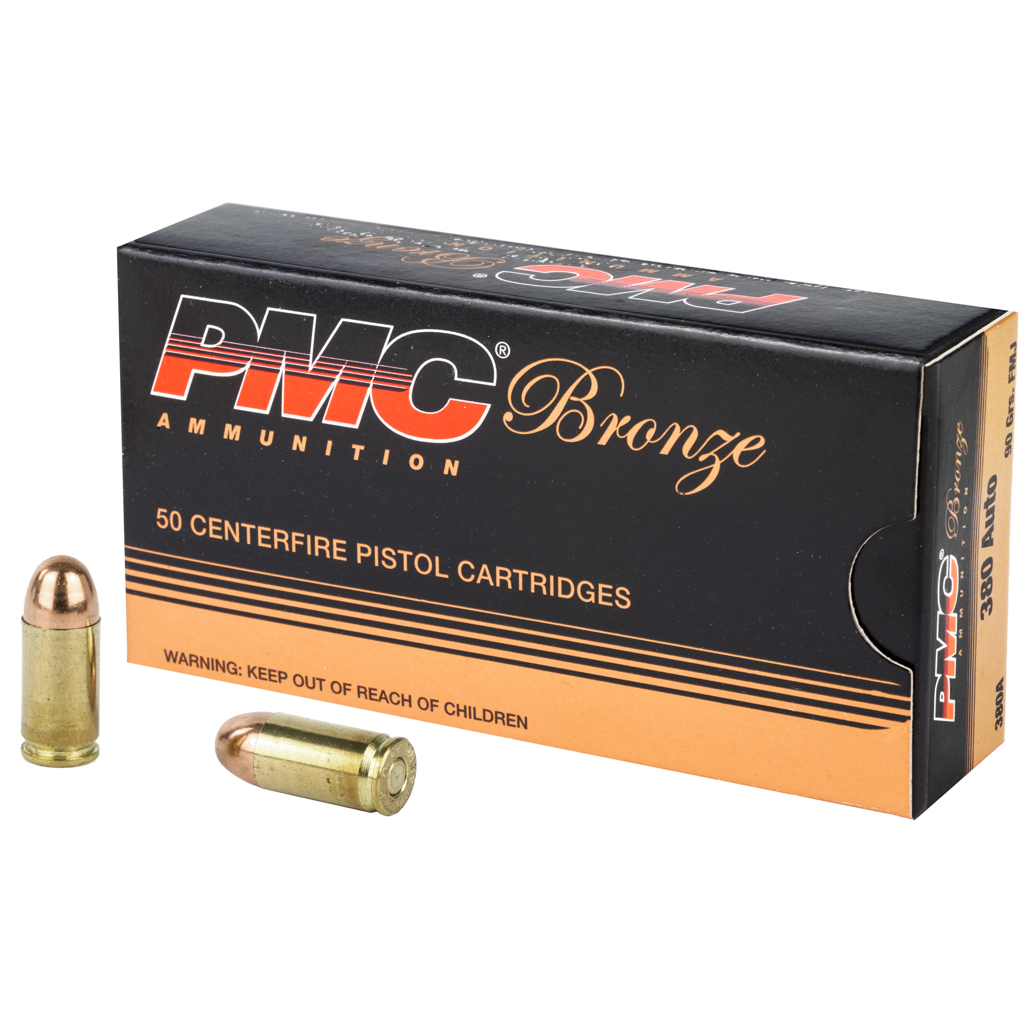 PMC Bronze 380 ACP 90gr Full Metal Jacket – 50rd