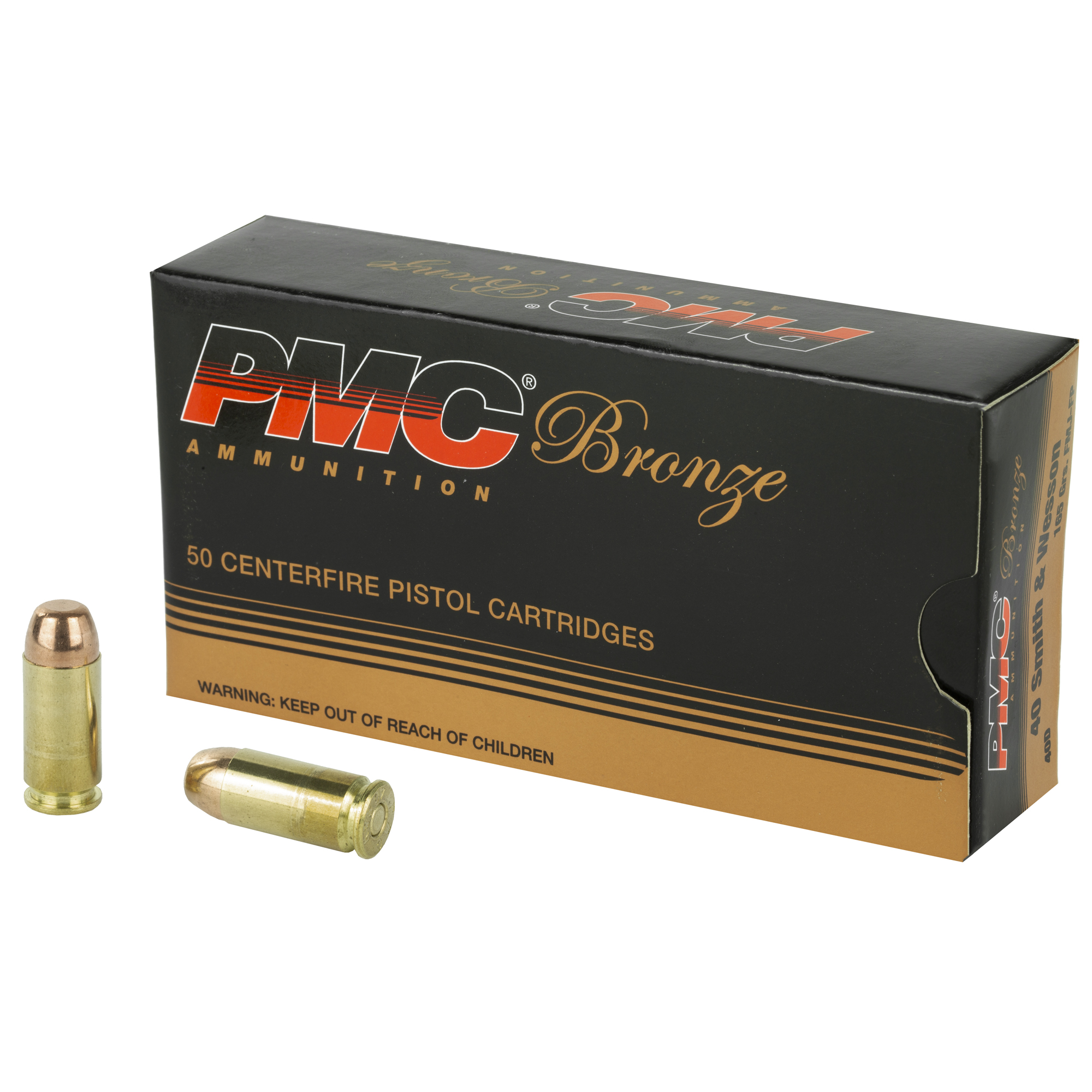 PMC Bronze 40 S&W 165gr Full Metal Jacket – 50rd