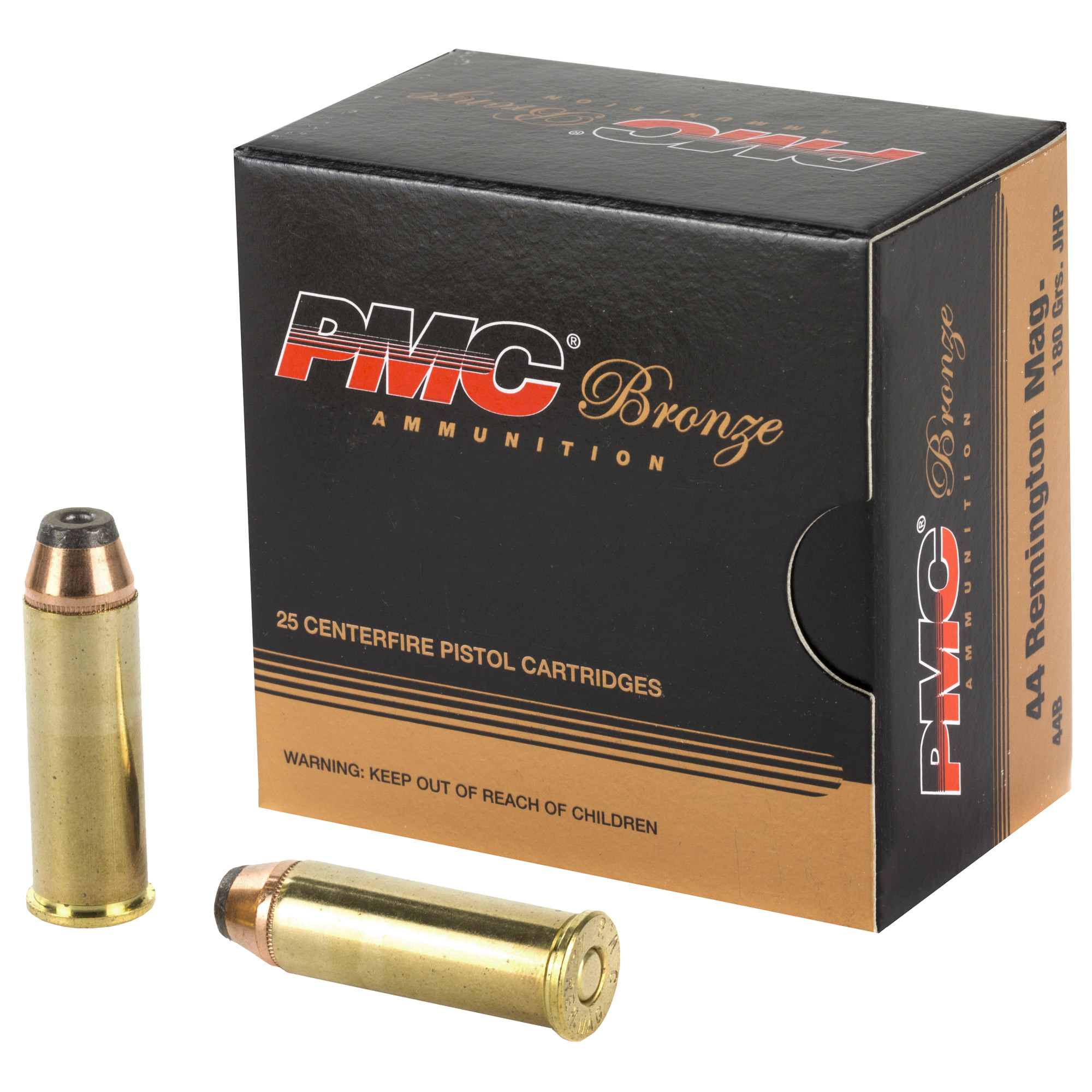 PMC Bronze 44 Magnum 180gr Jacketed Hollow Point – 25rd