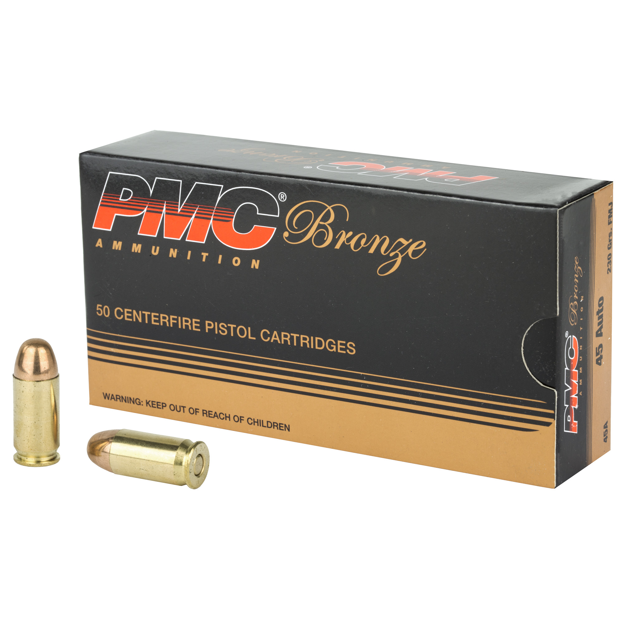 PMC Bronze 45 ACP 230gr Full Metal Jacket – 50rd