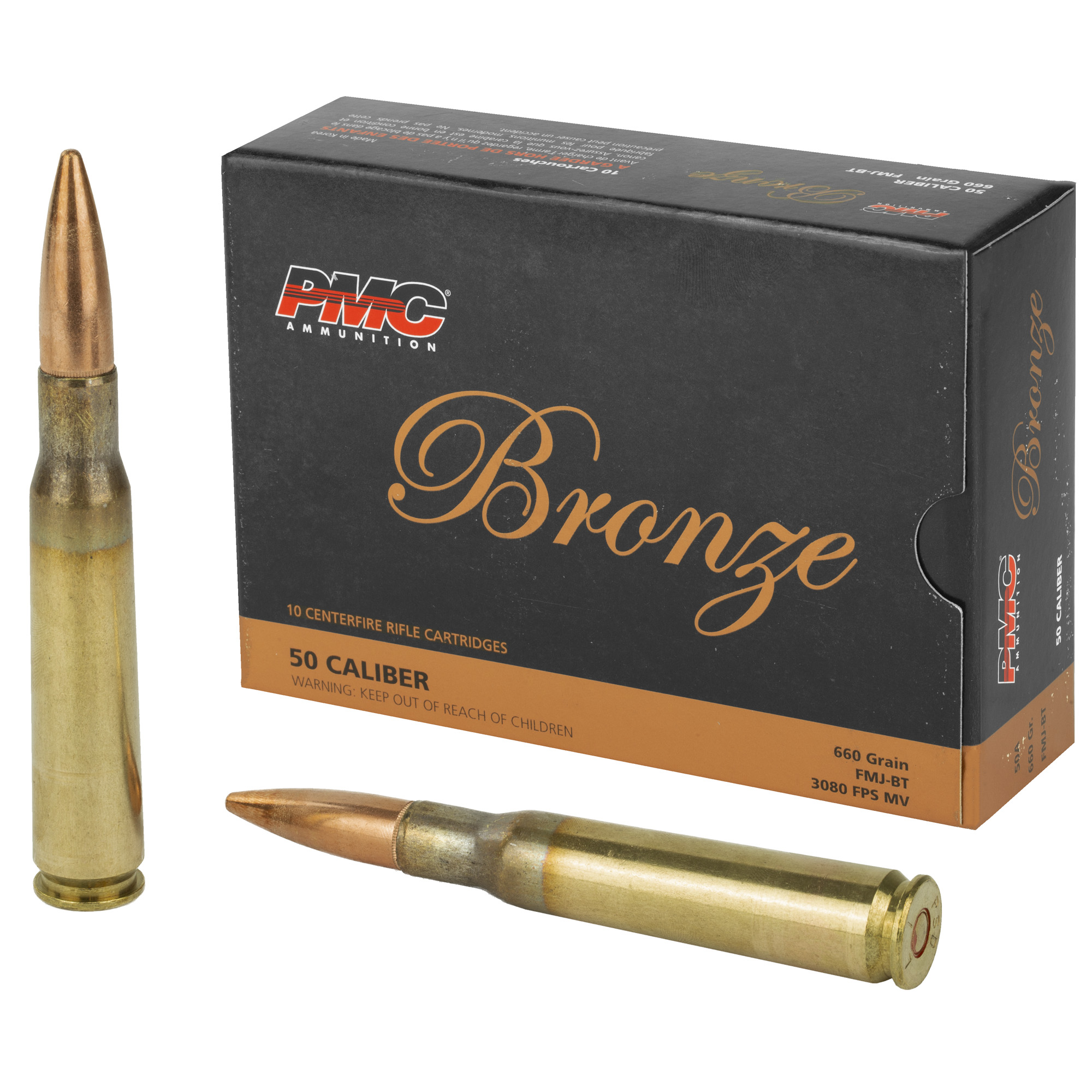 PMC Bronze 50 BMG 660gr Full Metal Jacket – 10rd