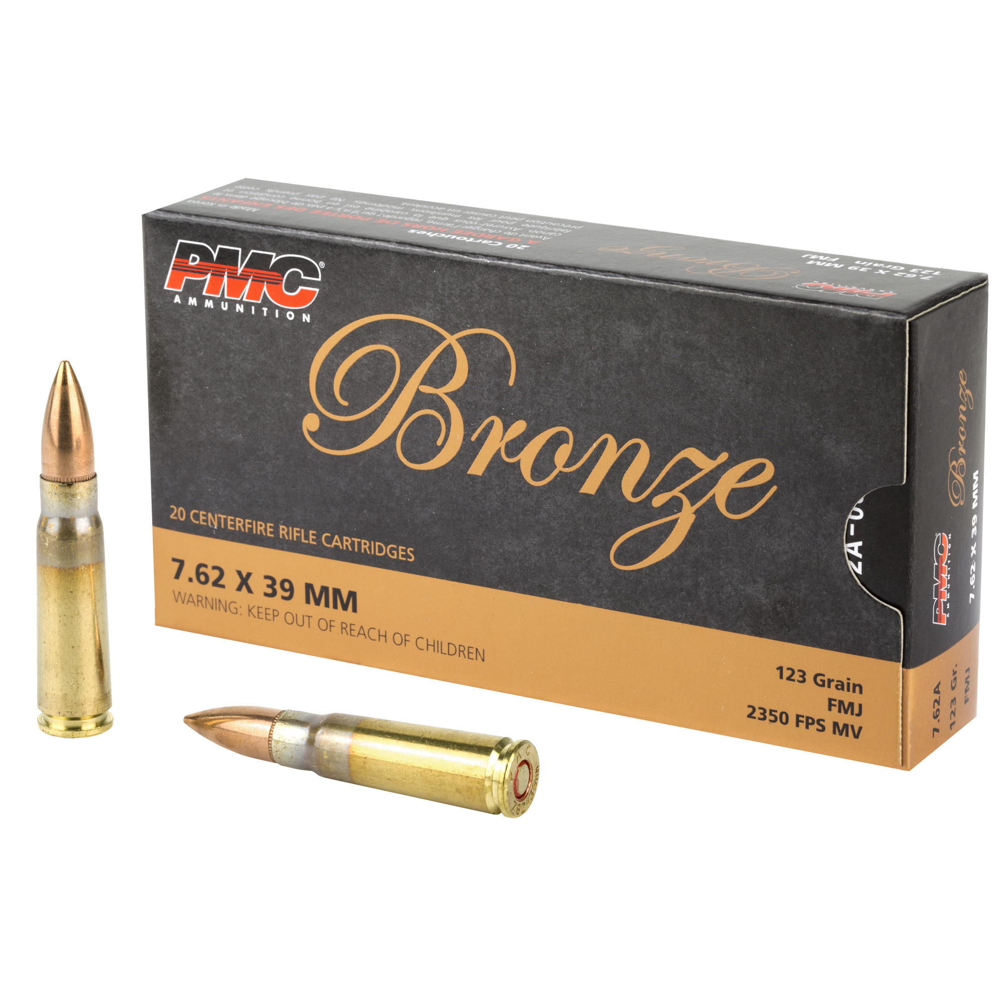 PMC Bronze 7.62×39 123gr Full Metal Jacket – 20rd