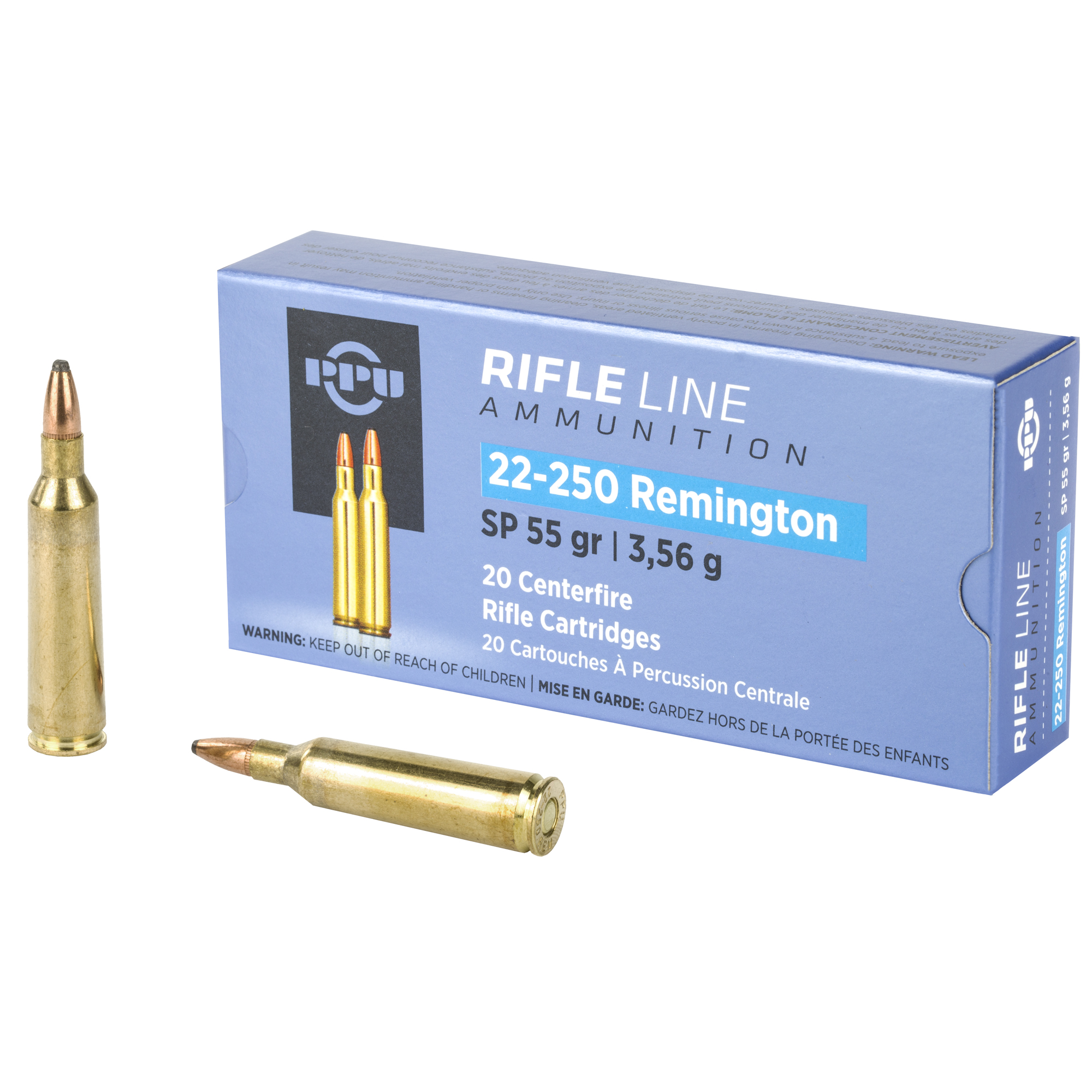 Prvi Partizan Rifle 22-250 Remington 55gr Soft Point – 20rd