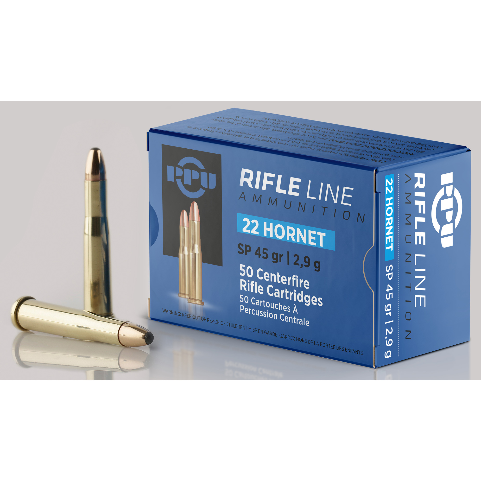 Prvi Partizan Standard Rifle 22 Hornet 45gr Soft Point – 50rd