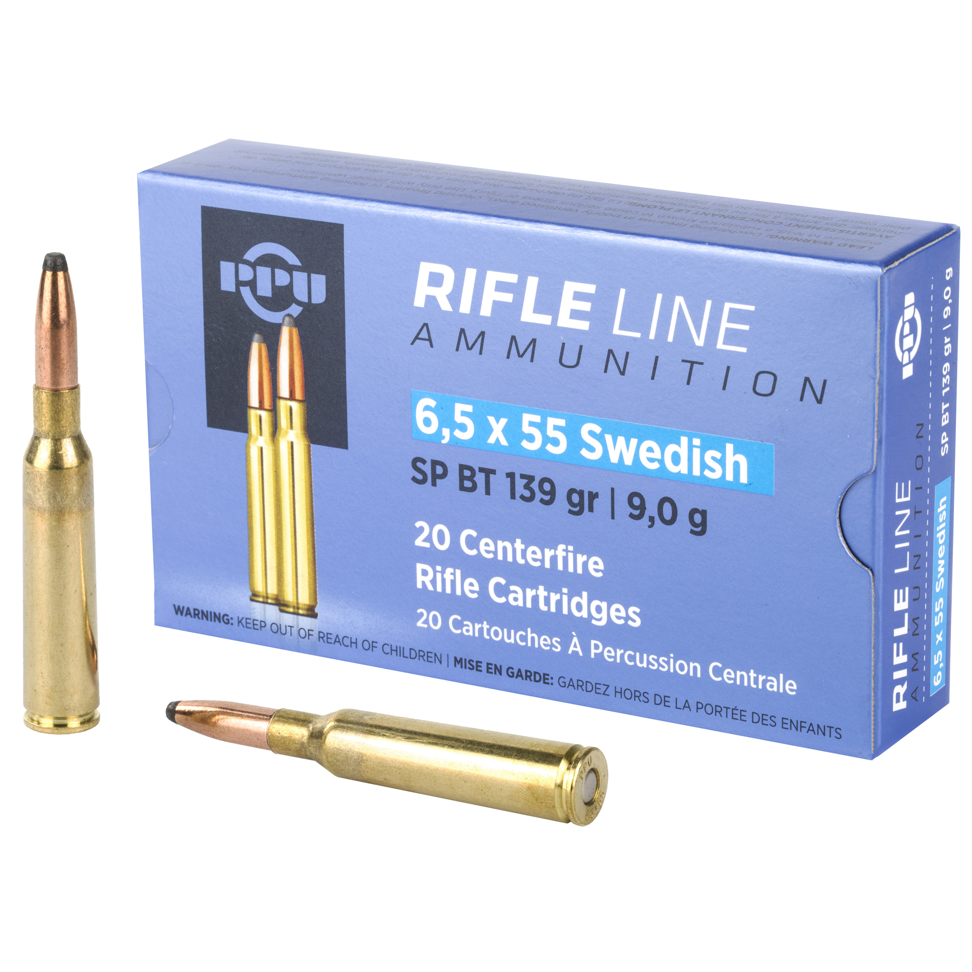 Prvi Partizan Rifle 6.5X55 Swedish 139gr Soft Point – 20rd