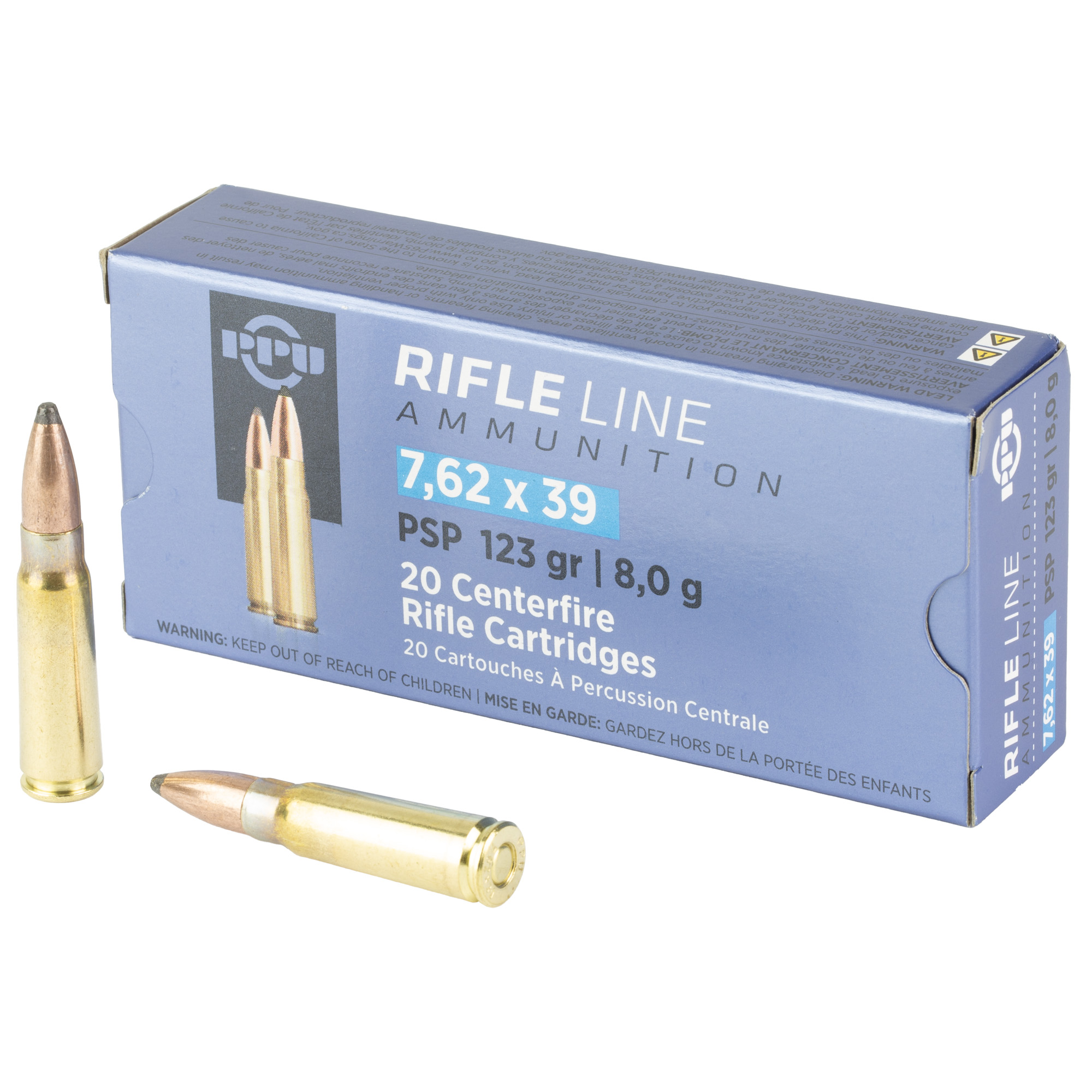 Prvi Partizan Rifle 7.62×39 123gr Pointed Soft Point – 20rd