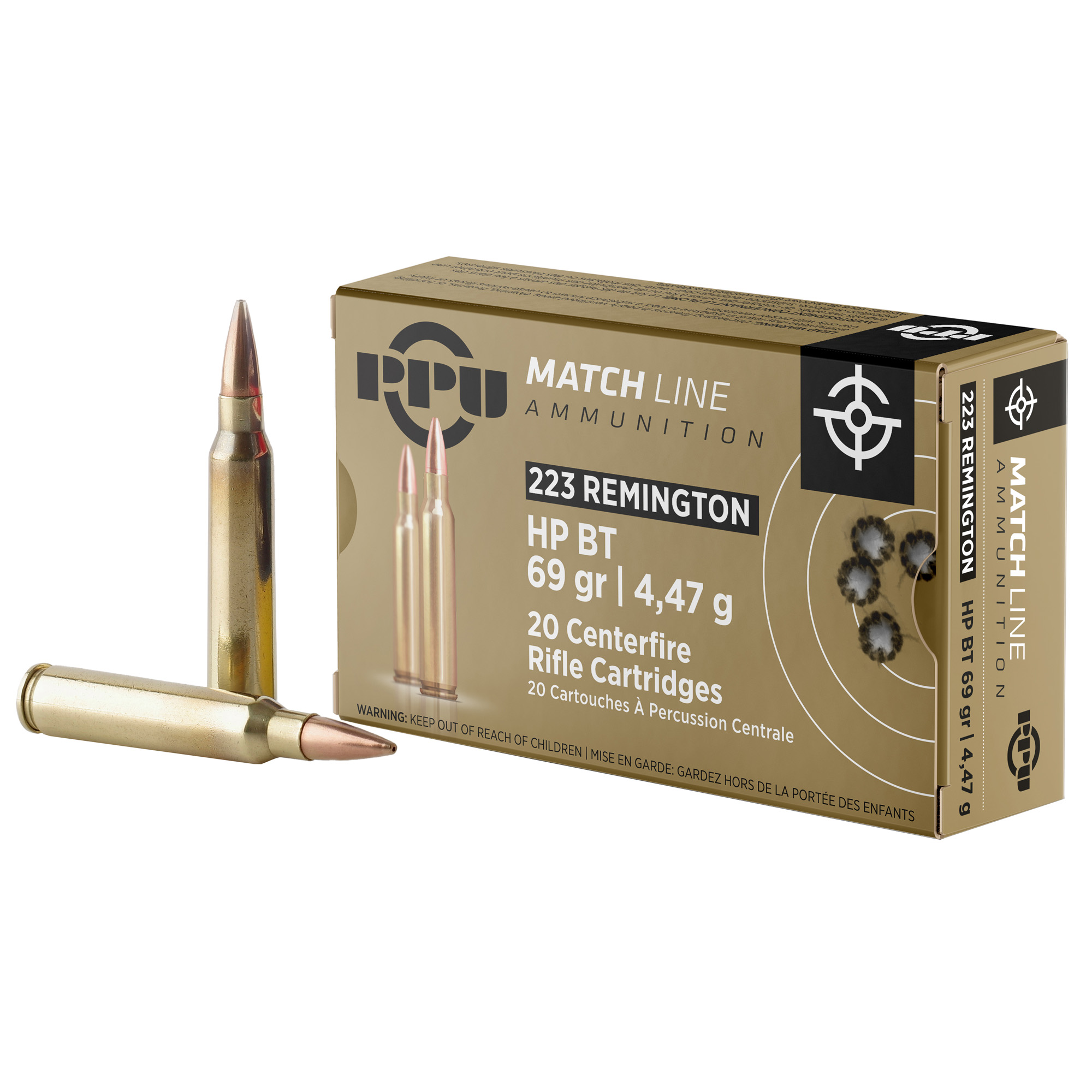 Prvi Partizan Match 223 Remington 69gr Hollow Point – 20rd