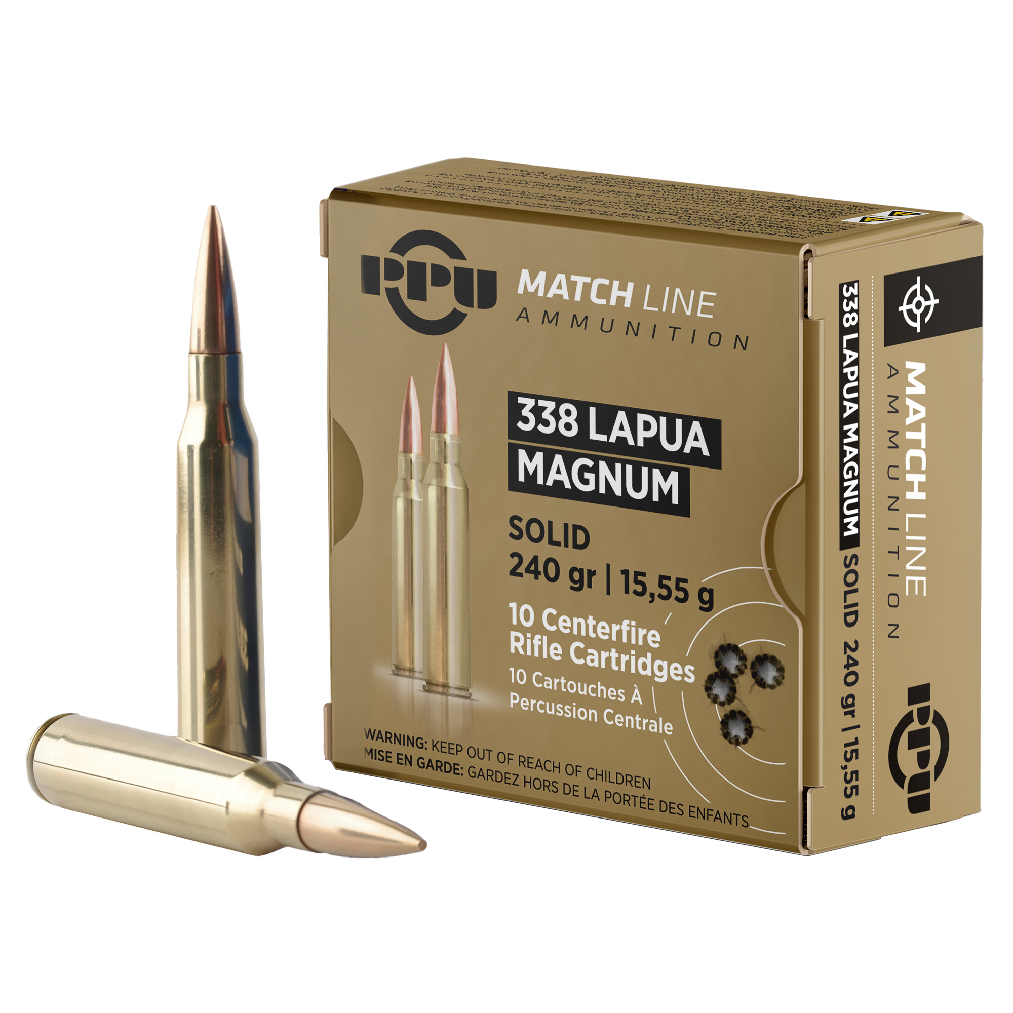 Prvi Partizan Match 338 Lapua 240gr Full Metal Jacket – 10rd