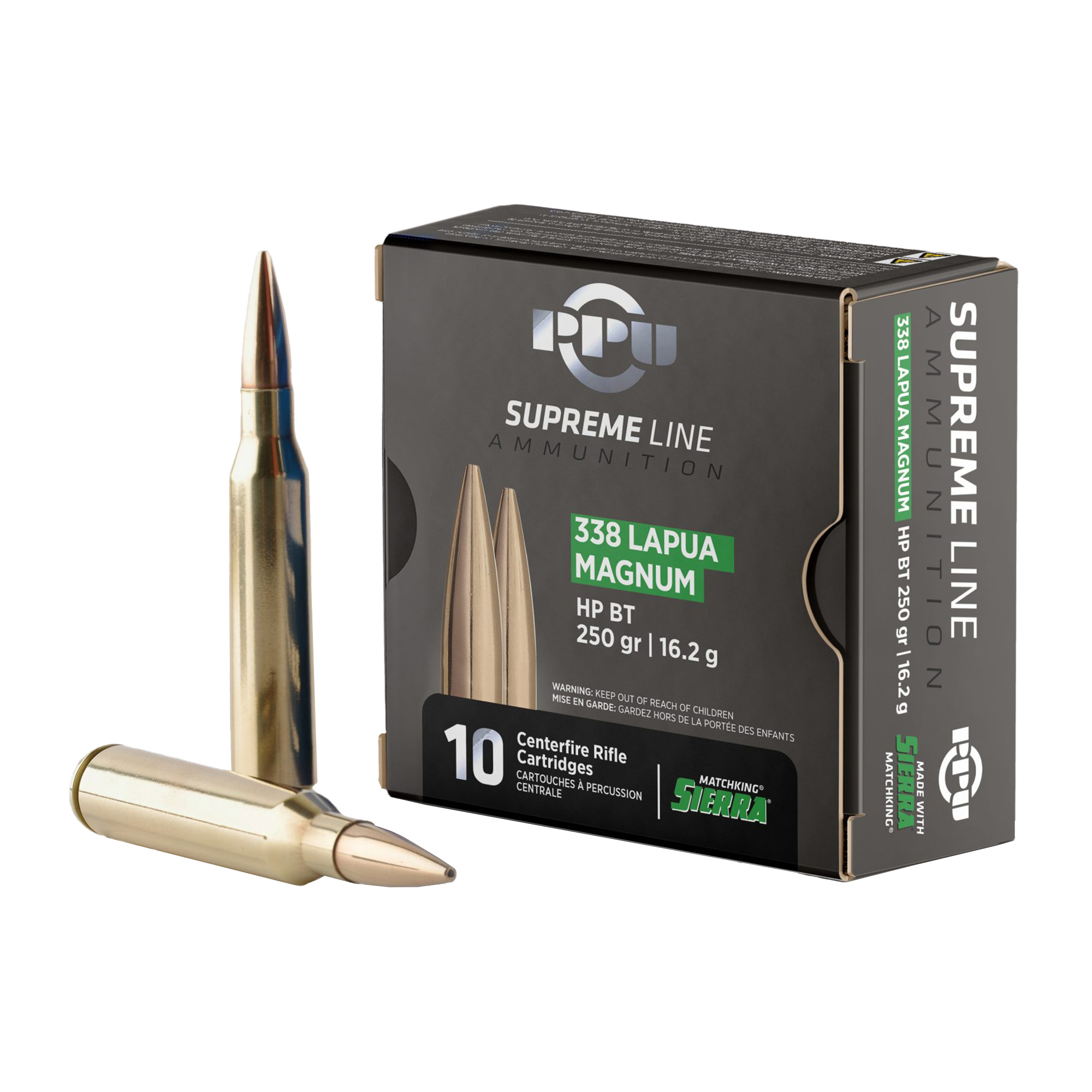 Prvi Partizan Supreme 338 Lapua 250gr Hollow Point – 10rd