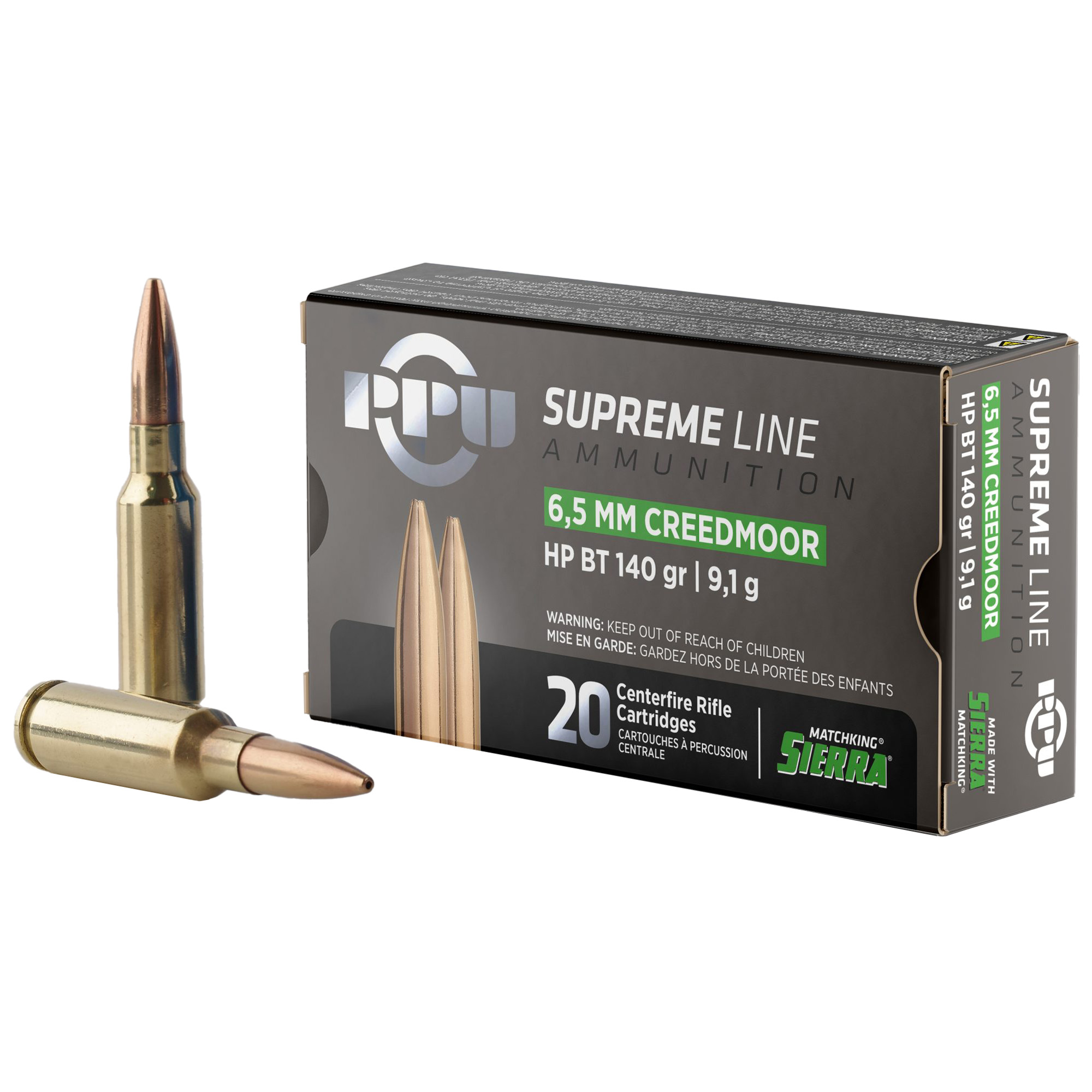 Prvi Partizan Supreme 6.5 Creedmoor 140gr Hollow Point – 20rd