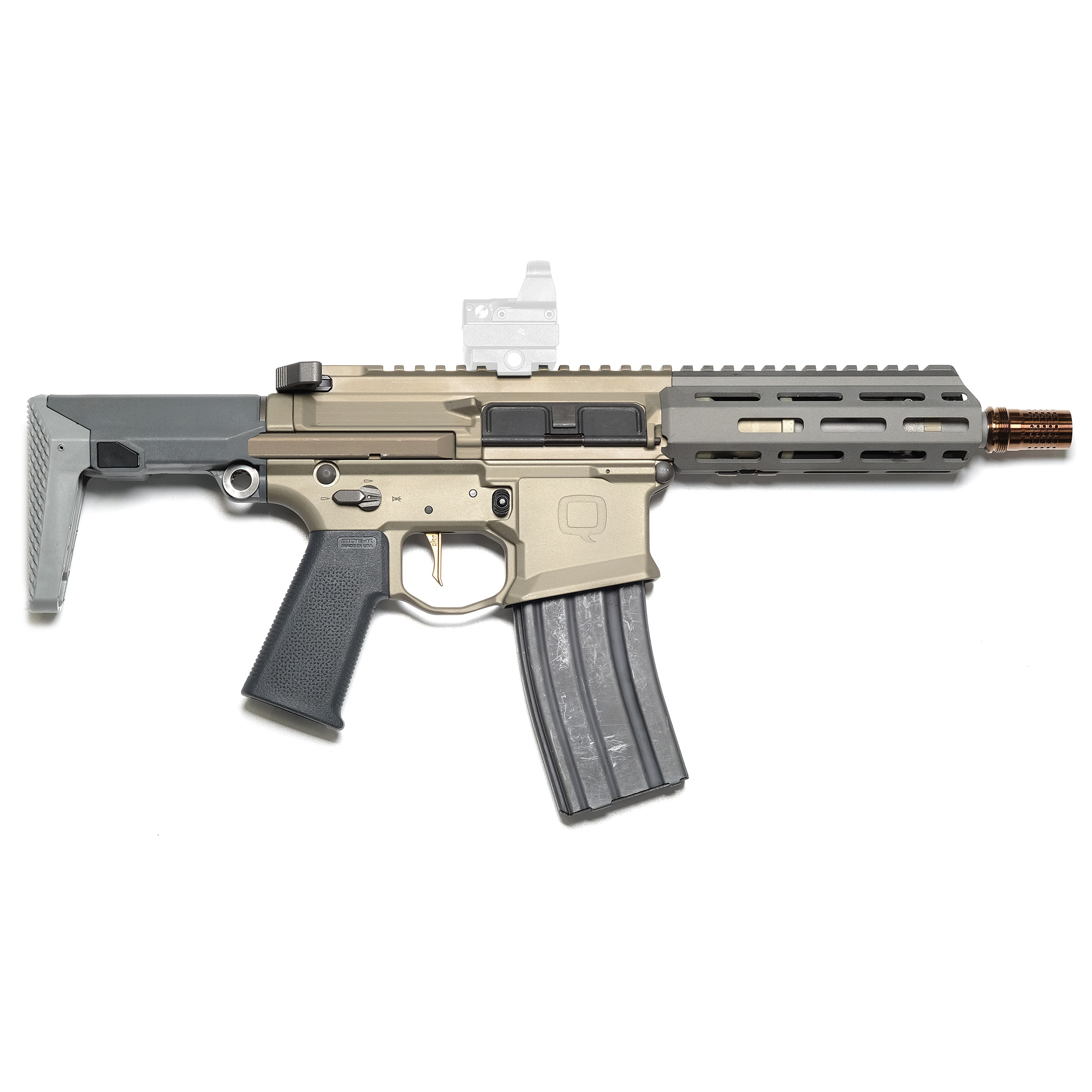 Q Honey Badger SBR 7″ 300 Blackout 30rd 7075 Aluminum – Flat Dark Earth