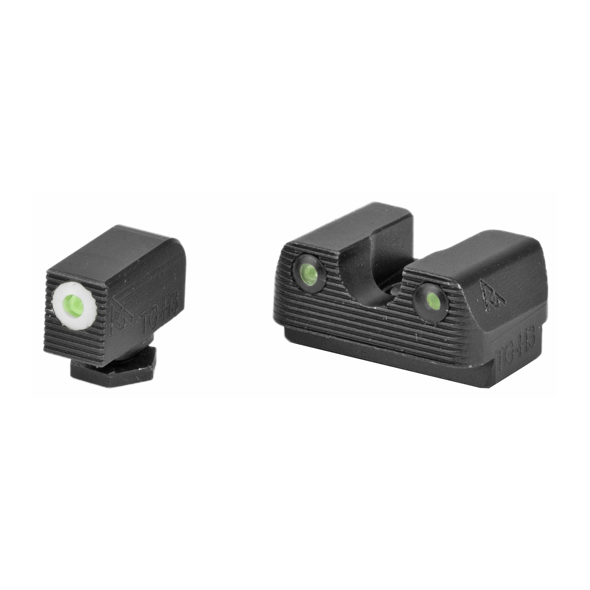 Rival Arms Glock 17/17L/19/22/23/24/26/27/33/34/35/38/39 Glock 42/43 Tritium Sight Front/Rear – Black