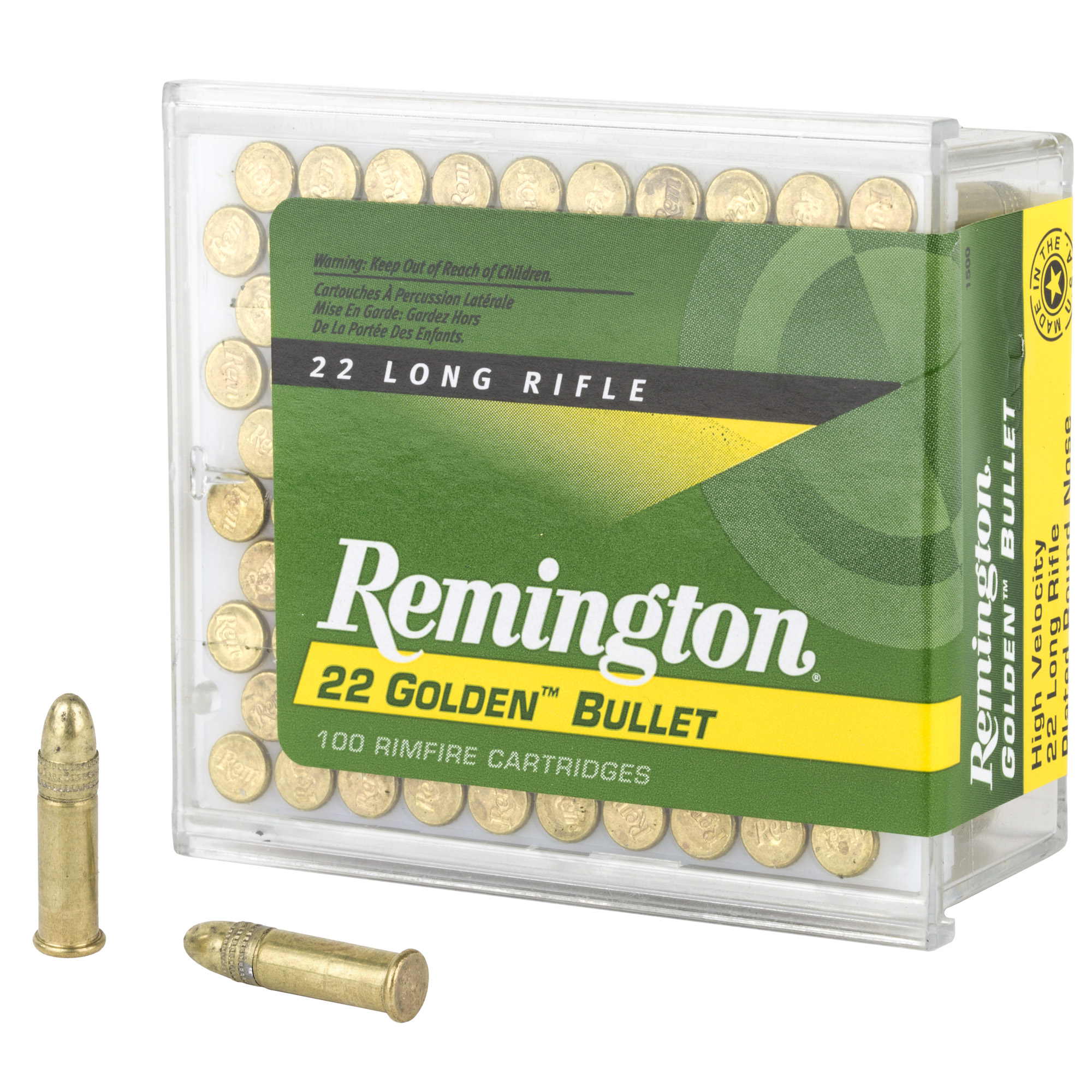 Remington High Velocity Rimfire 22 LR 40gr Round Nose – 100rd