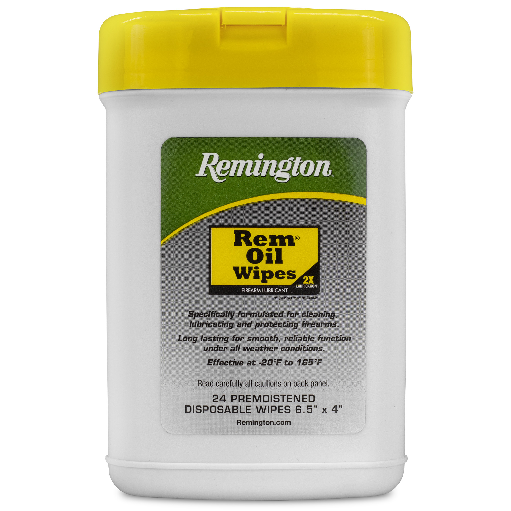 Remington Rem-Oil Wipes 7″x8″ – 24/Pack