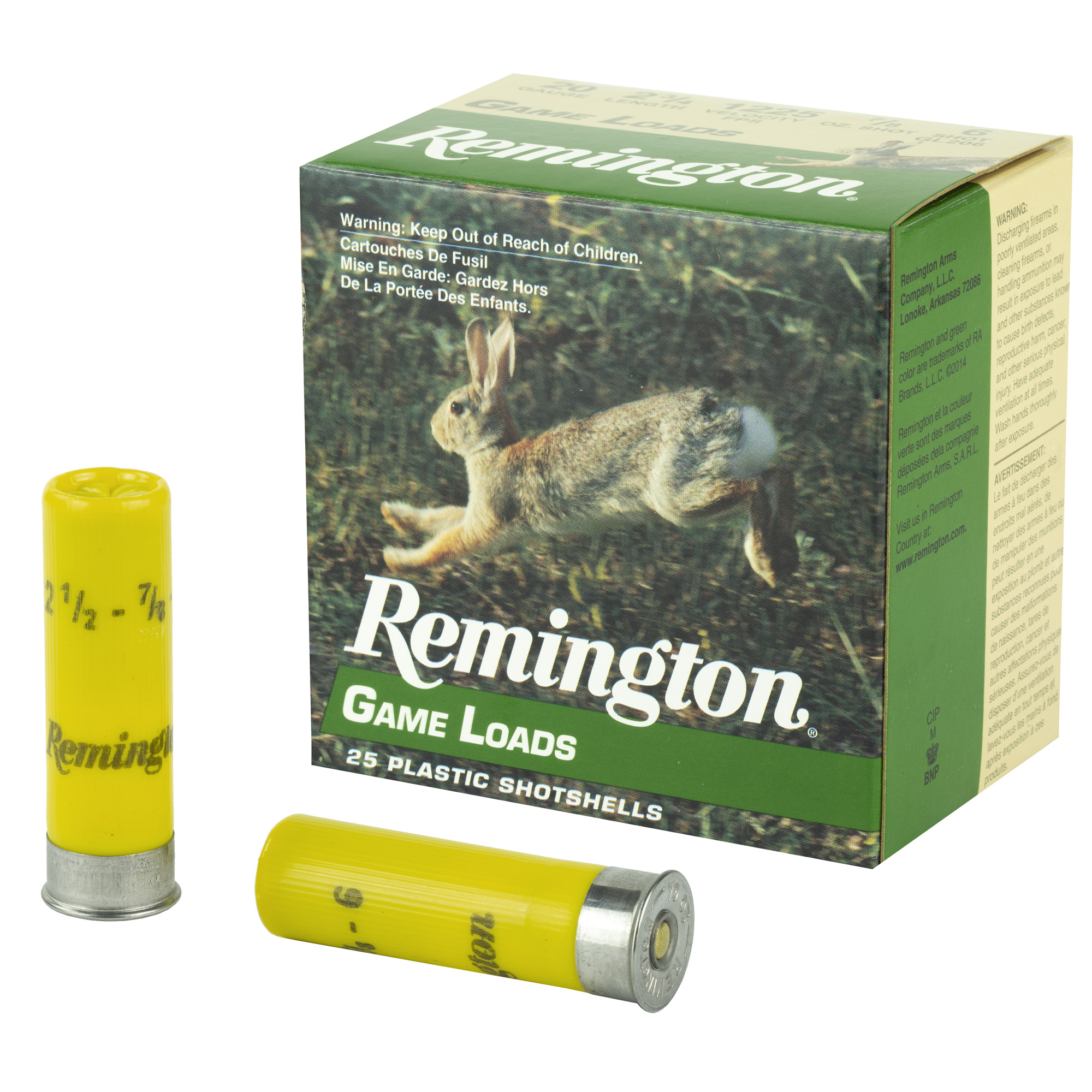 Remington Game Load 20 Gauge 2.75″ #6 Shotshell – 25rd