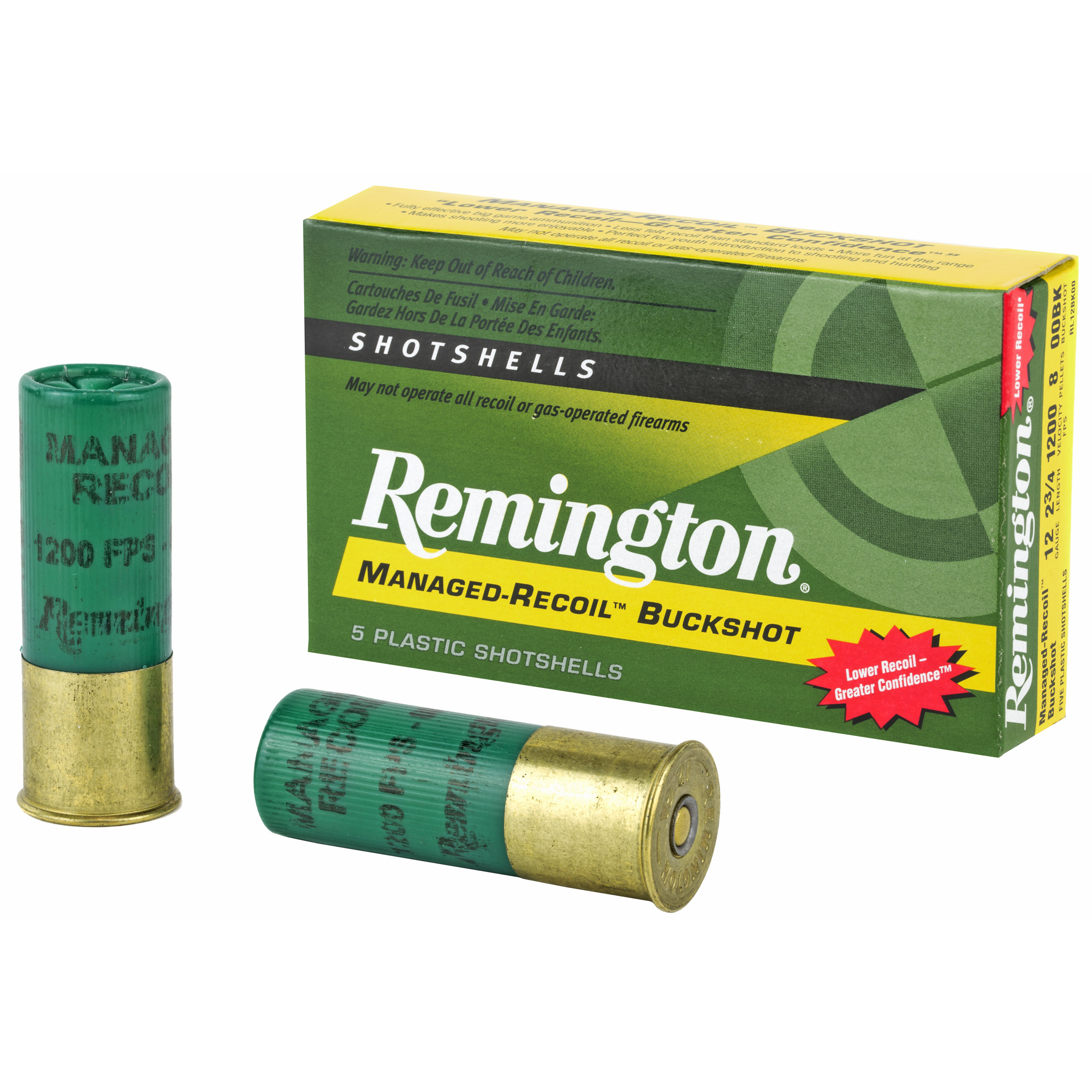 Remington Express MR 12 Gauge 2.75″ 8 Pellets 00 Buck Buckshot – 5rd