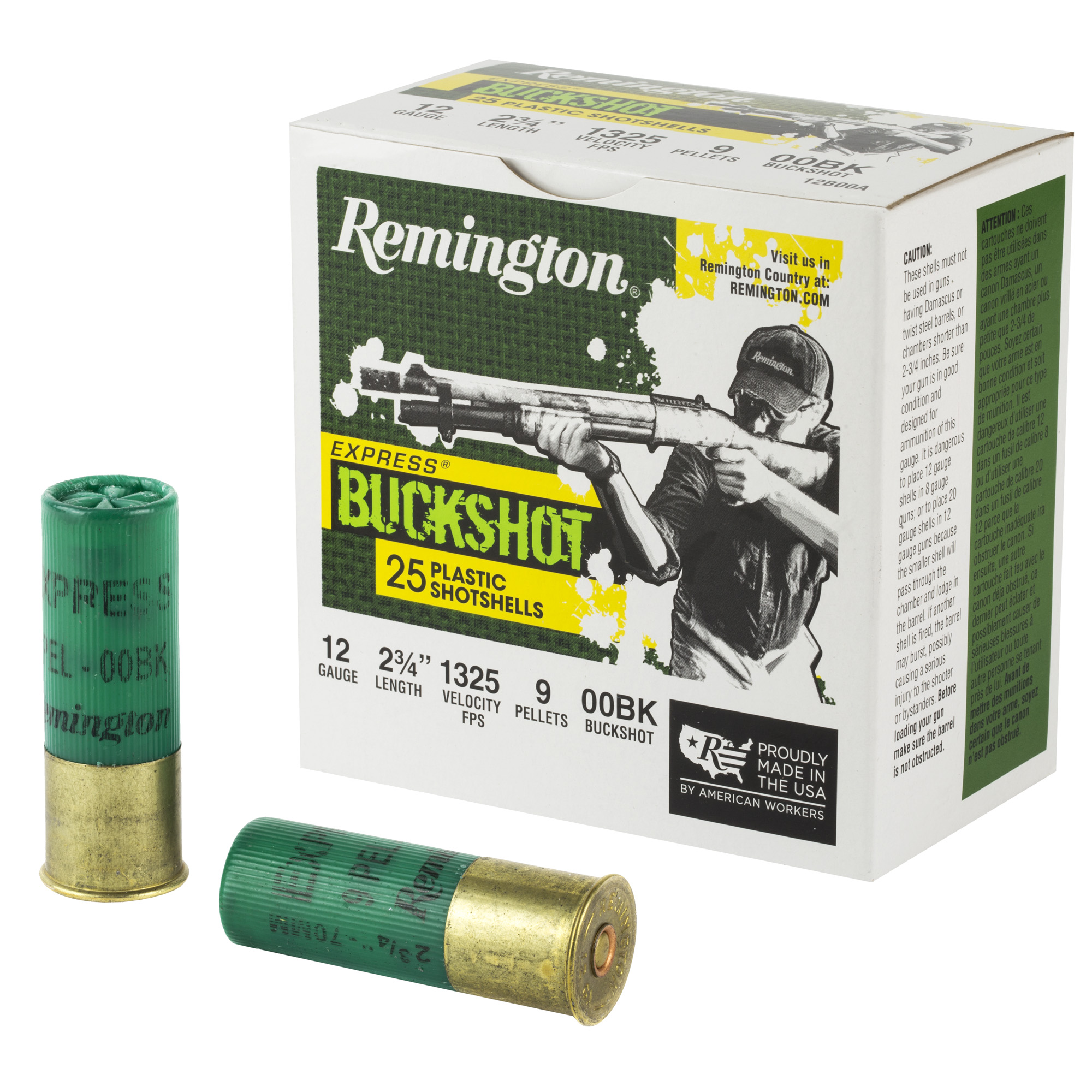 Remington Express 12 Gauge 2.75″ Buckshot – 25rd