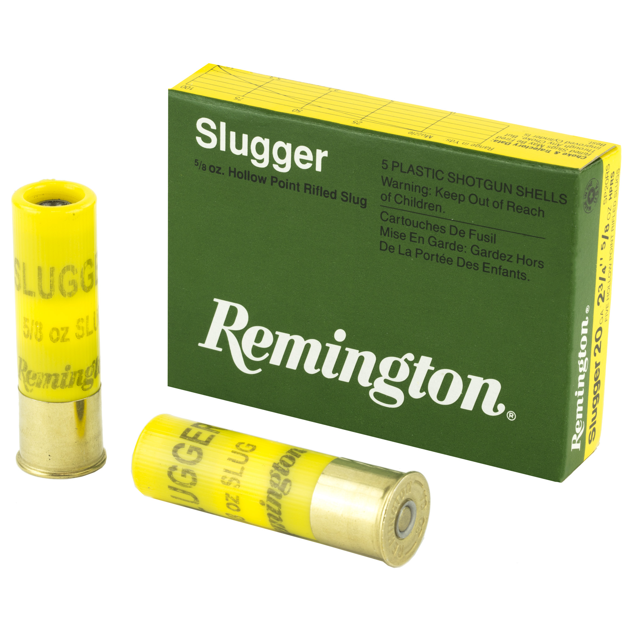 Remington Slugger 20 Gauge 2.75″ Rifled Slug – 5rd